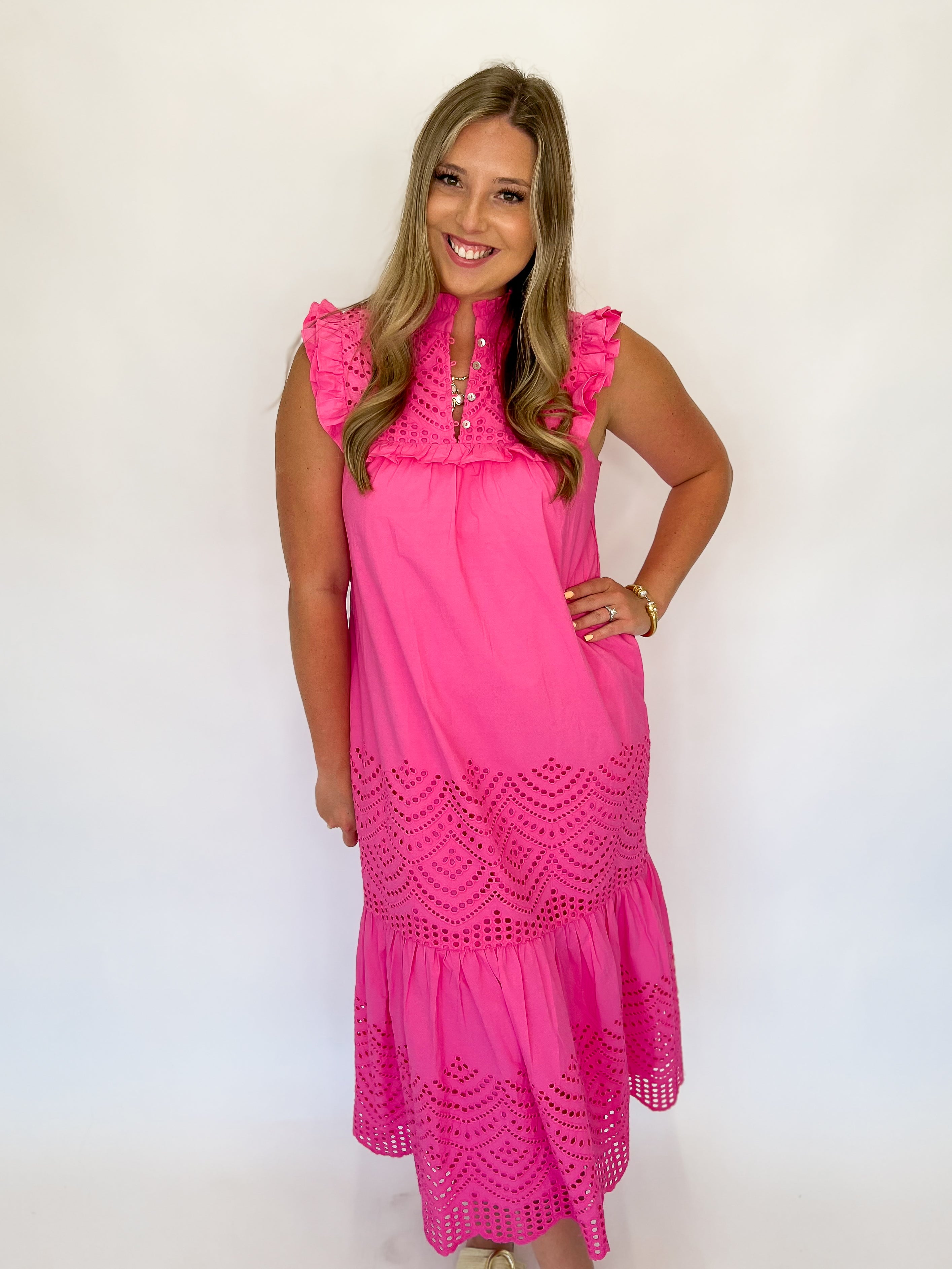 Chelsea Midi Dress - Pink