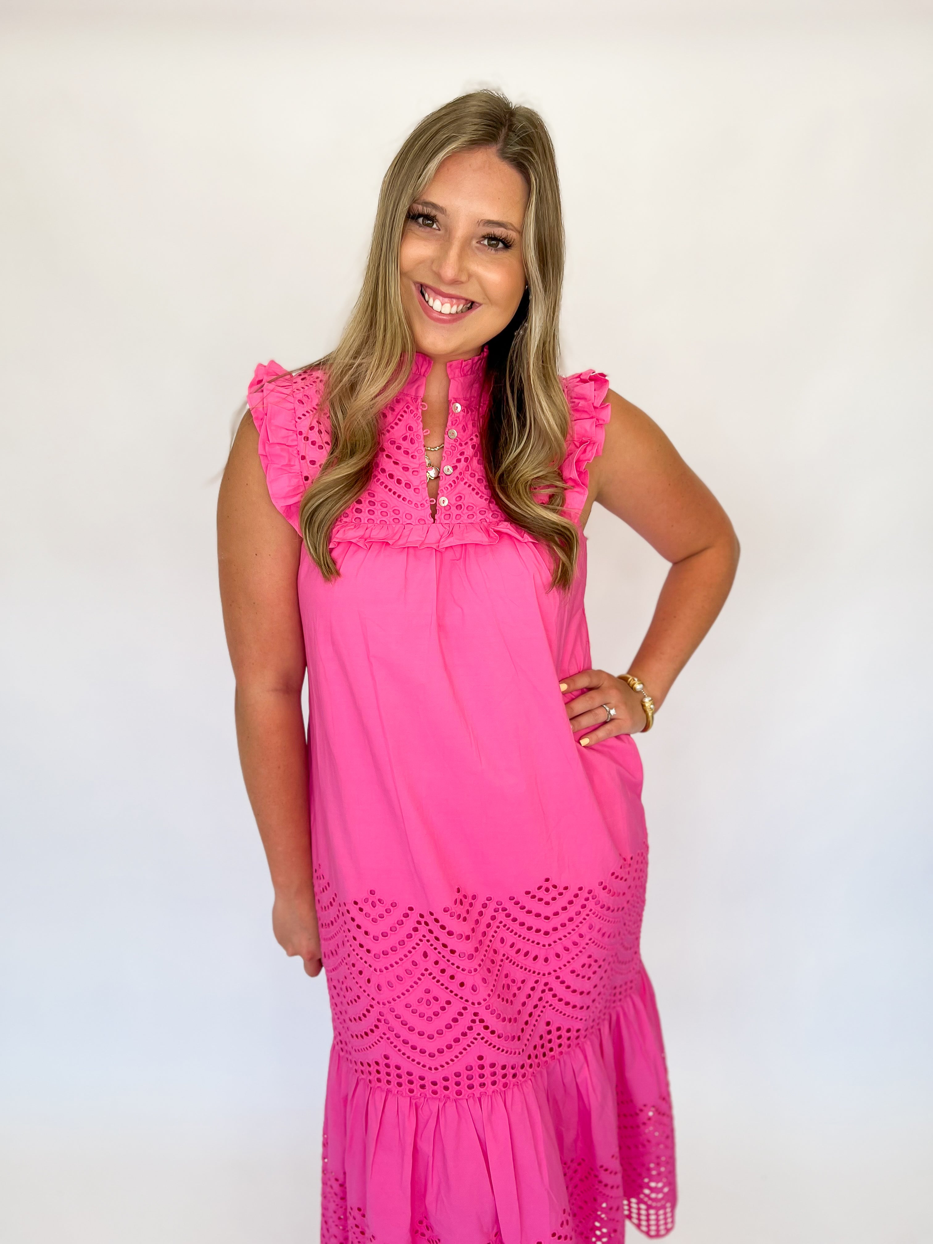 Chelsea Midi Dress - Pink