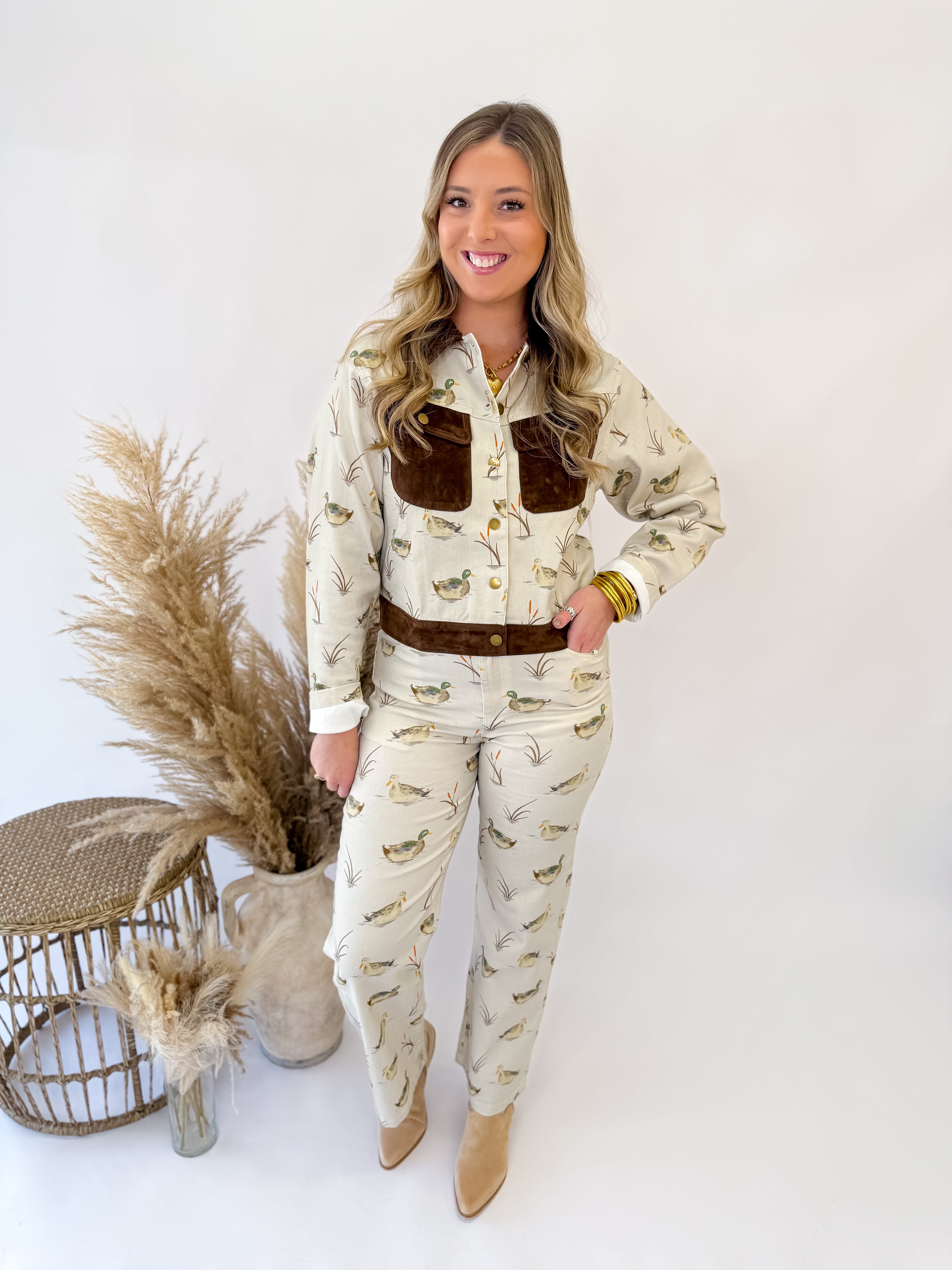 Hunt Scene Straight Trouser