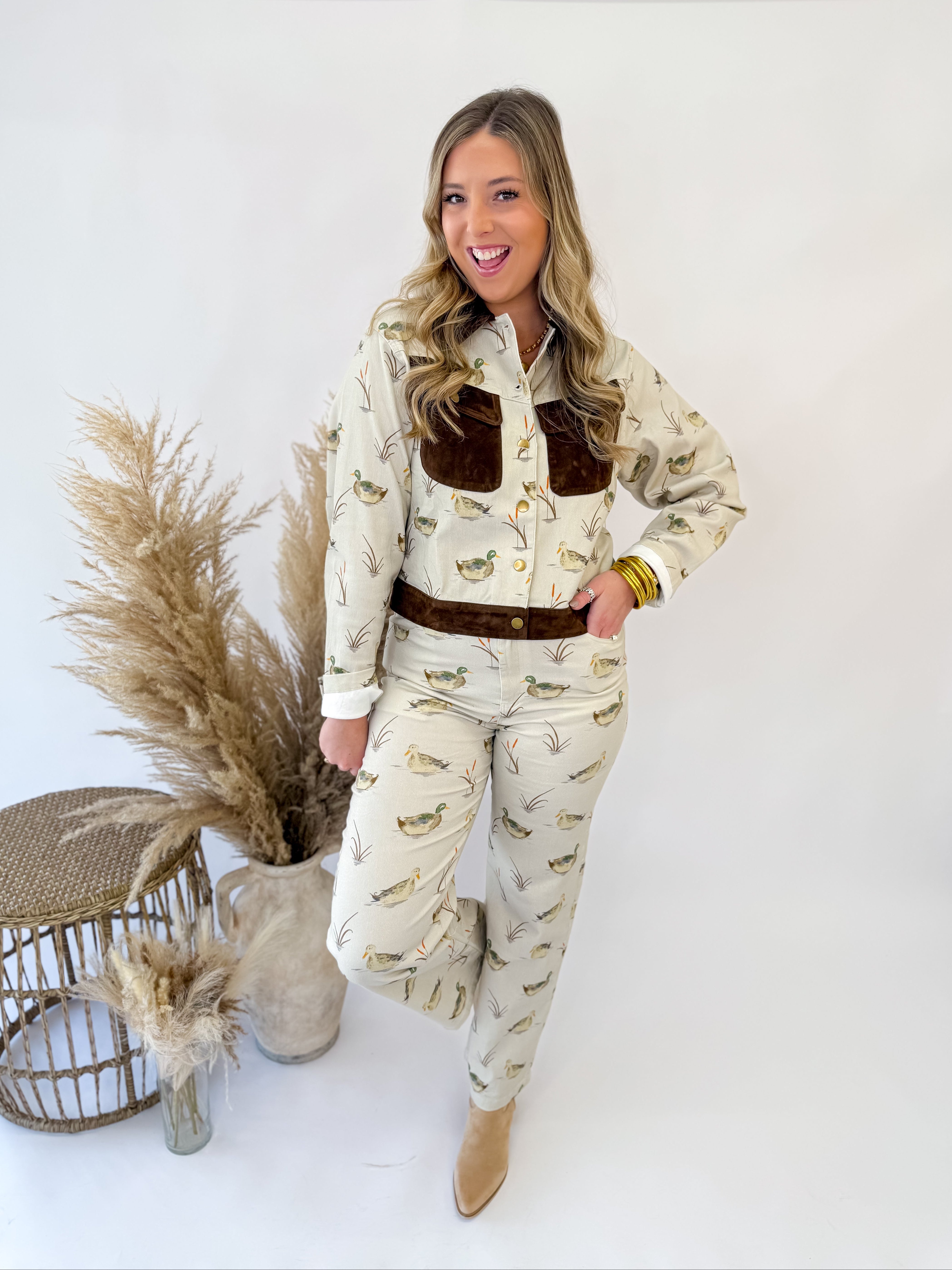 Hunt Scene Straight Trouser