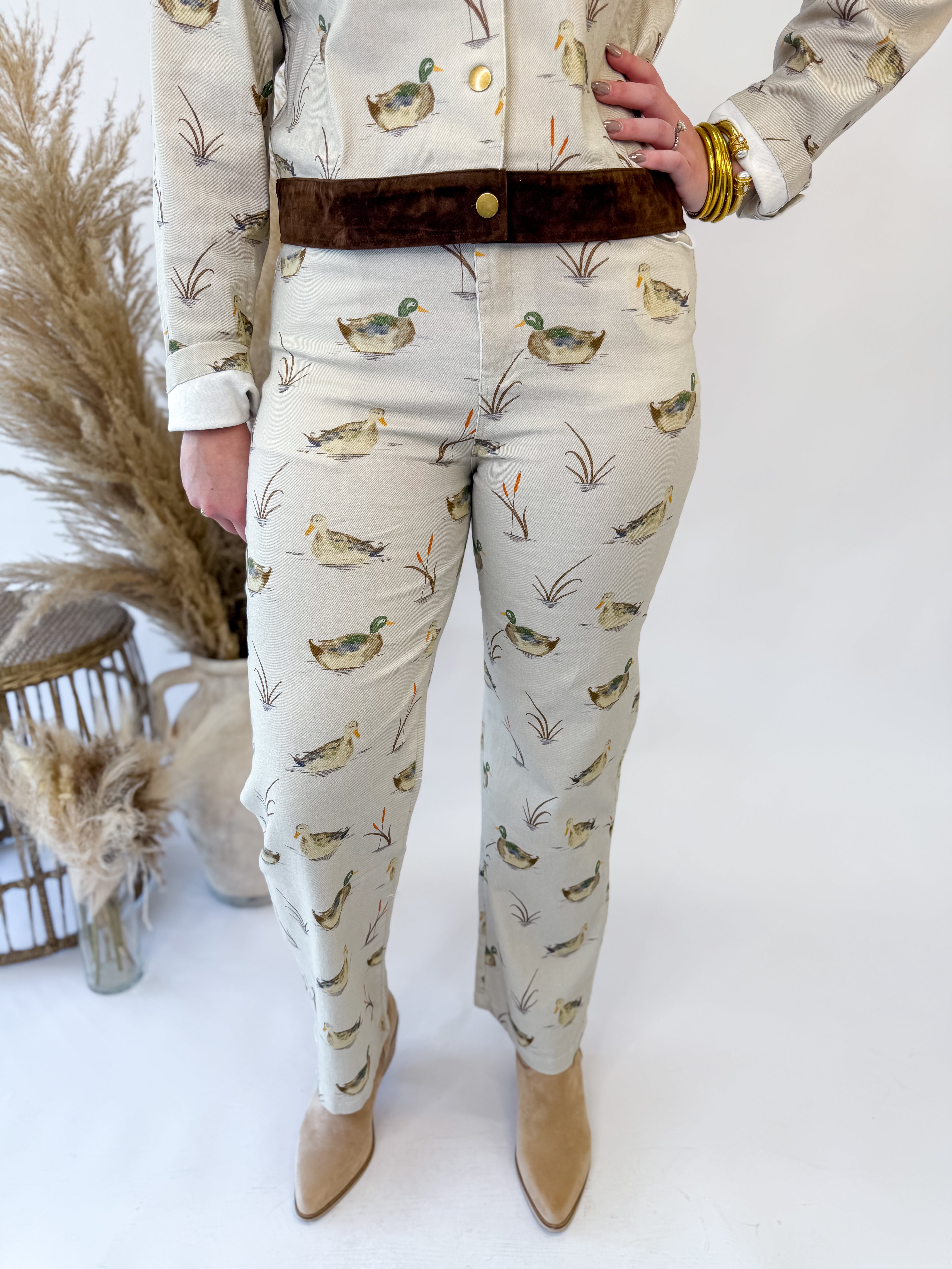 Hunt Scene Straight Trouser