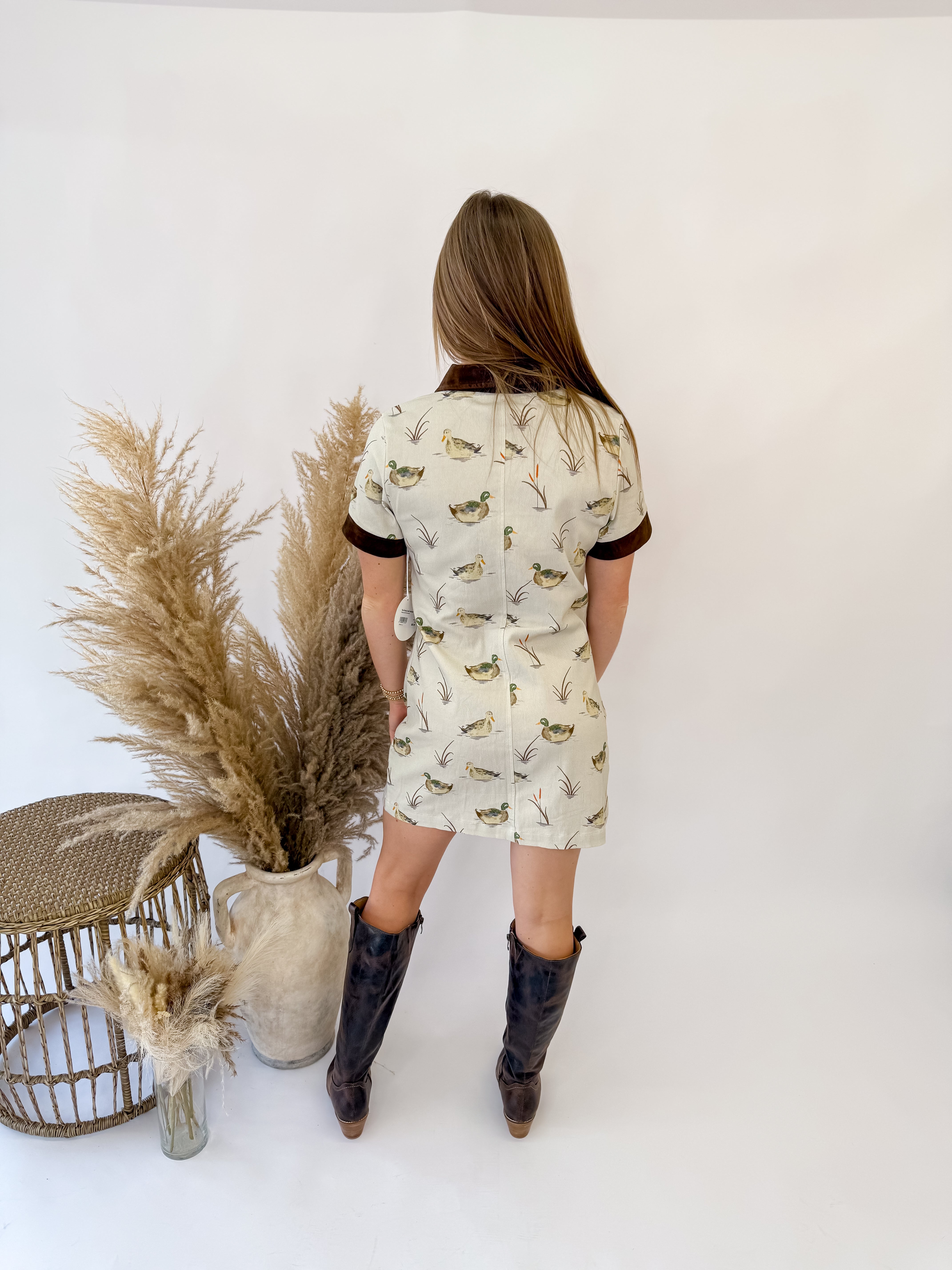 Heritage Duck Print Dress