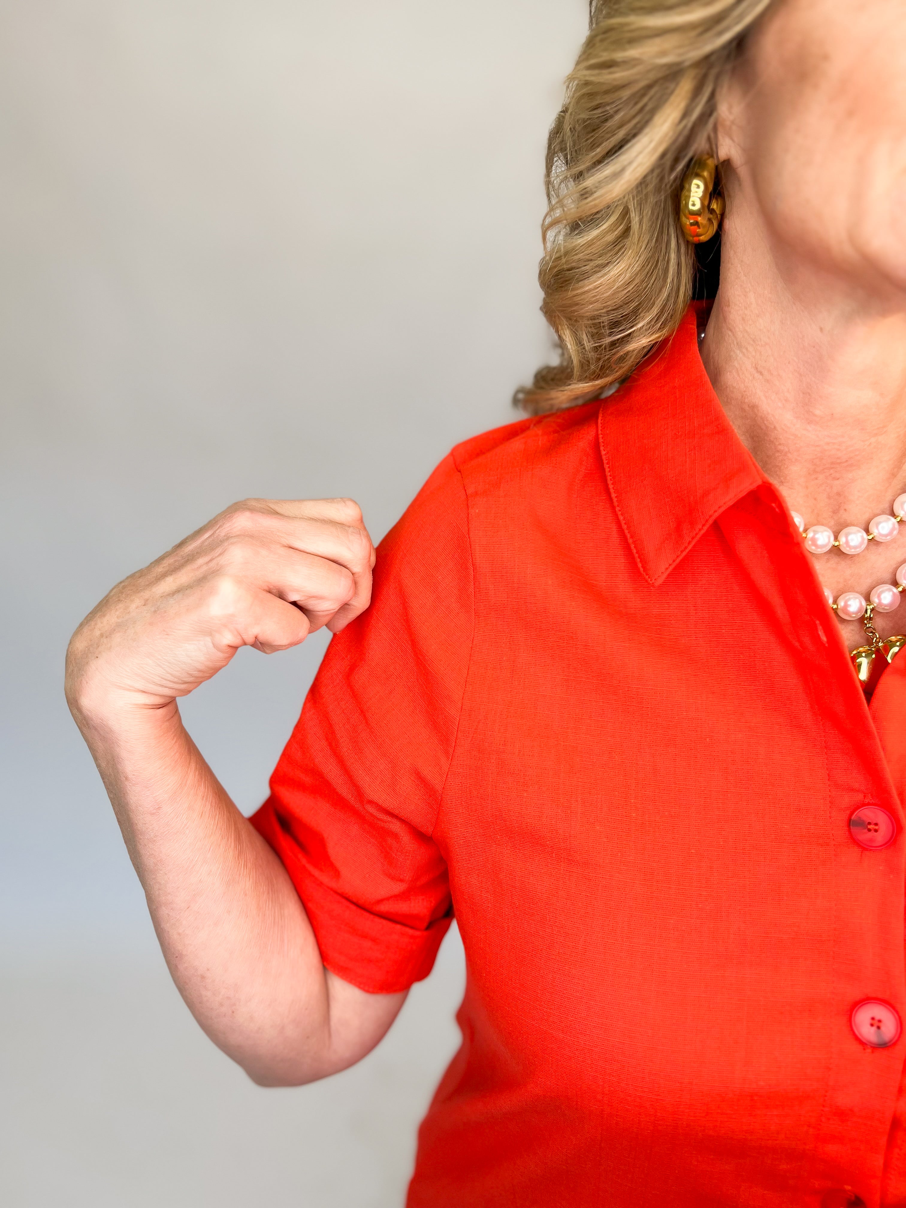 [THML] Simply Chic Dress - Orange