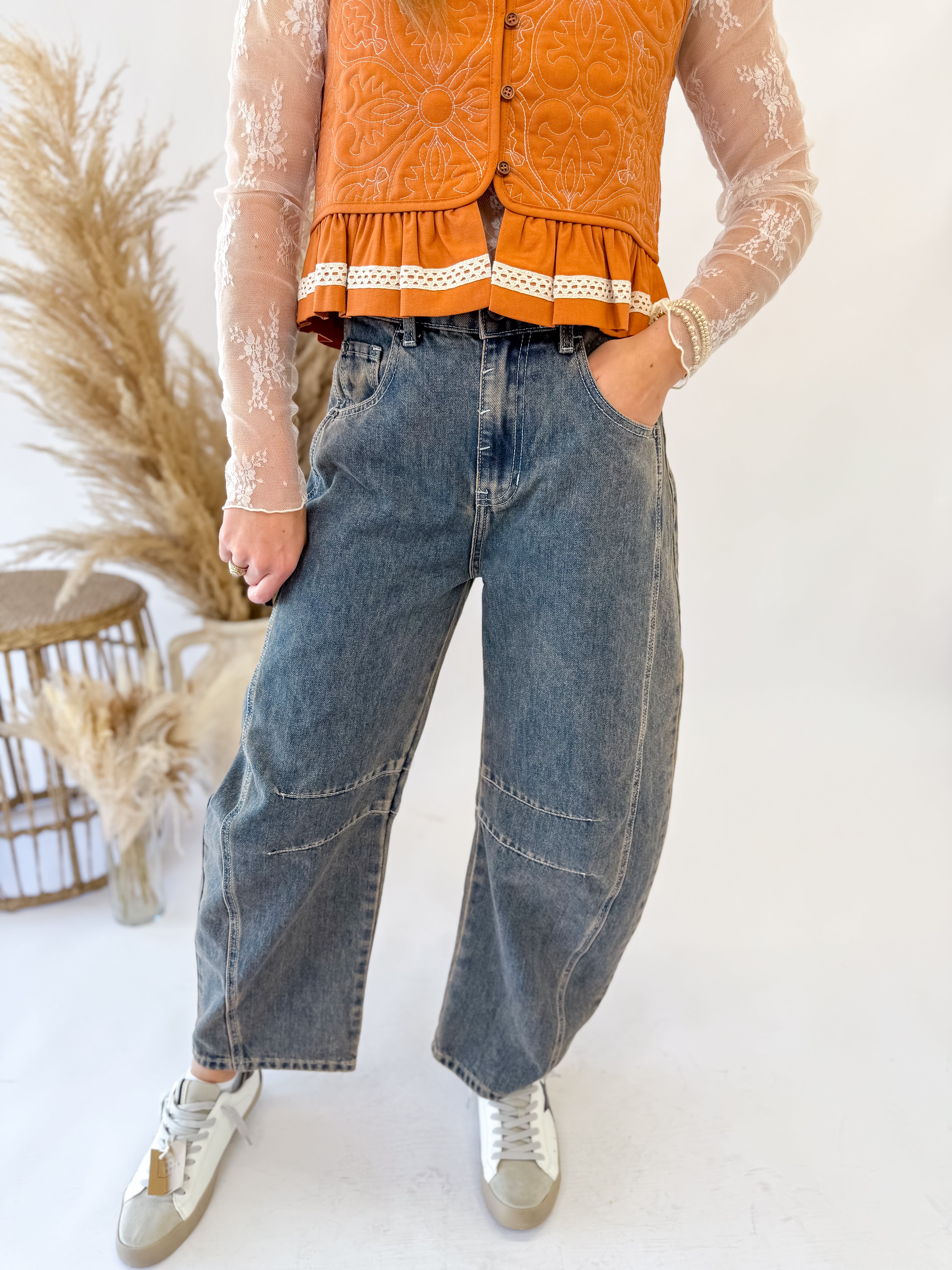 The Sutton Barrel Jeans