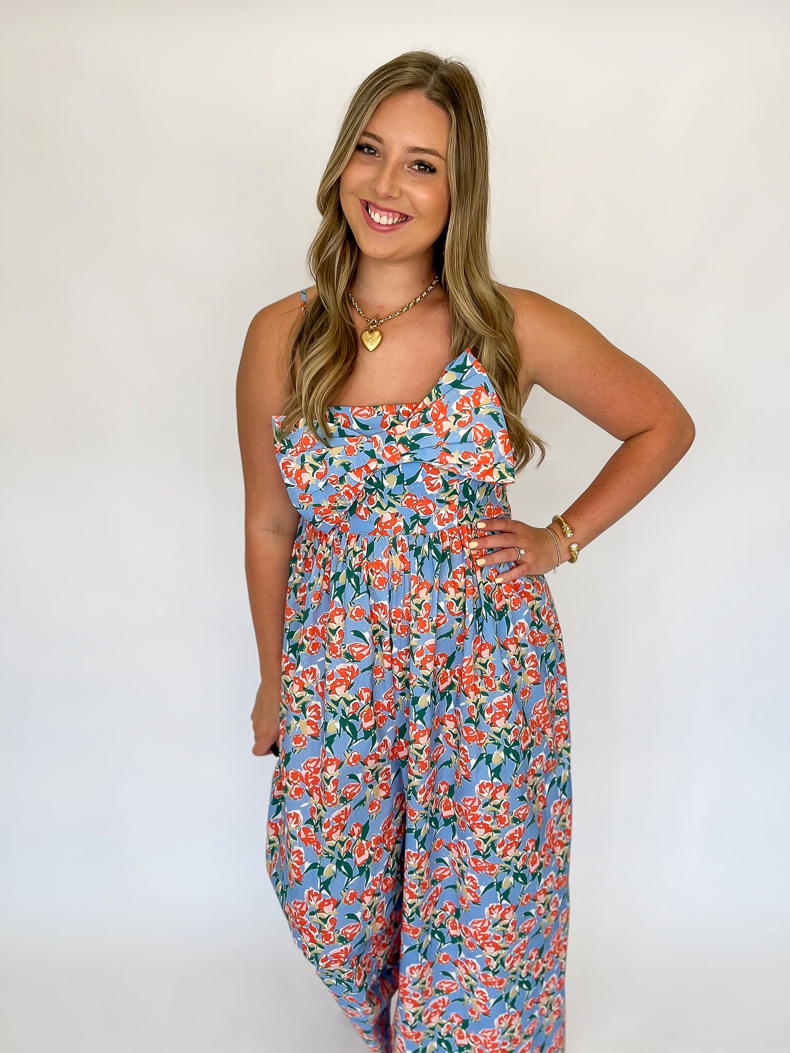 Radiant Hour Bow Jumpsuit
