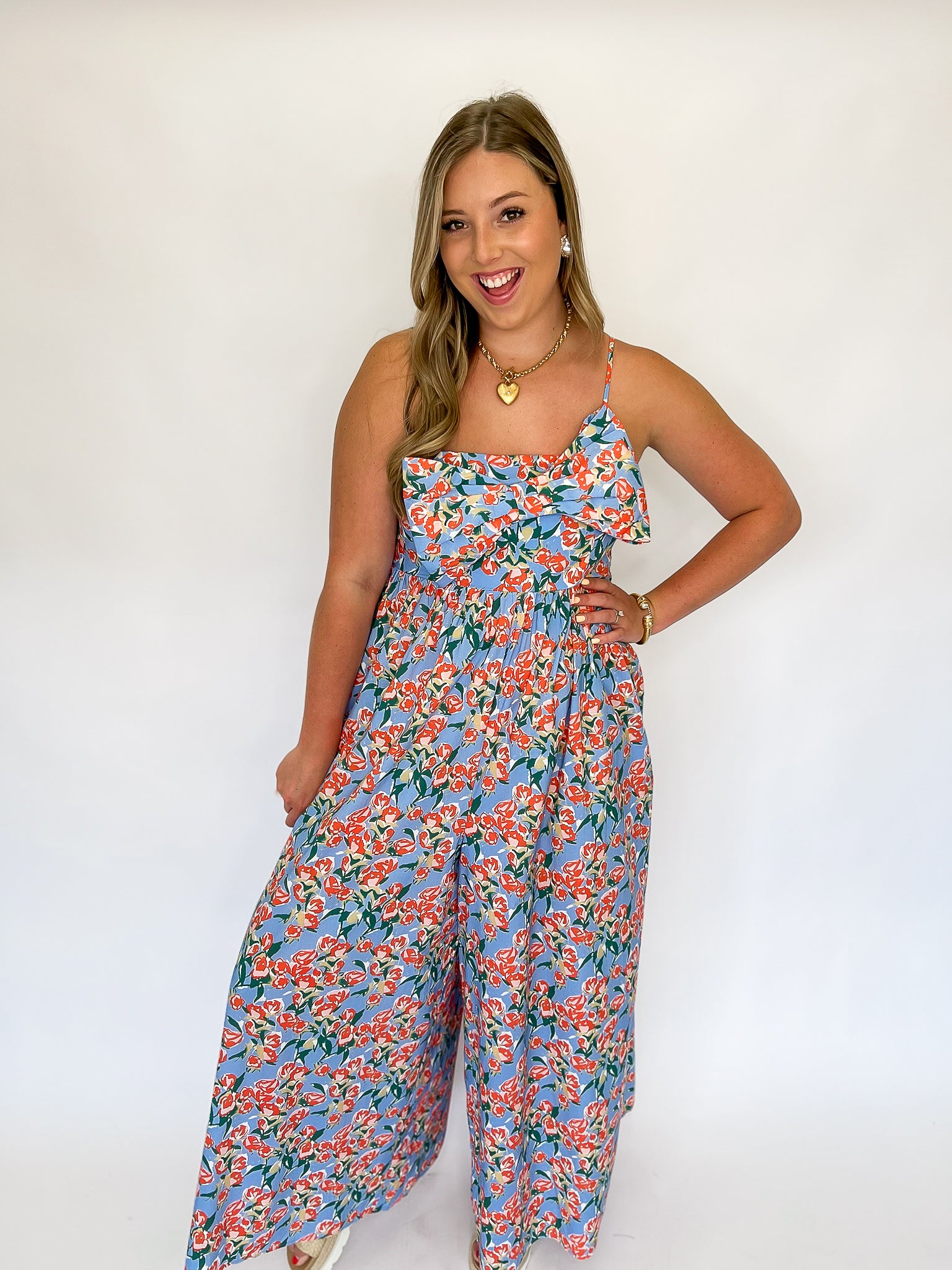 Radiant Hour Bow Jumpsuit