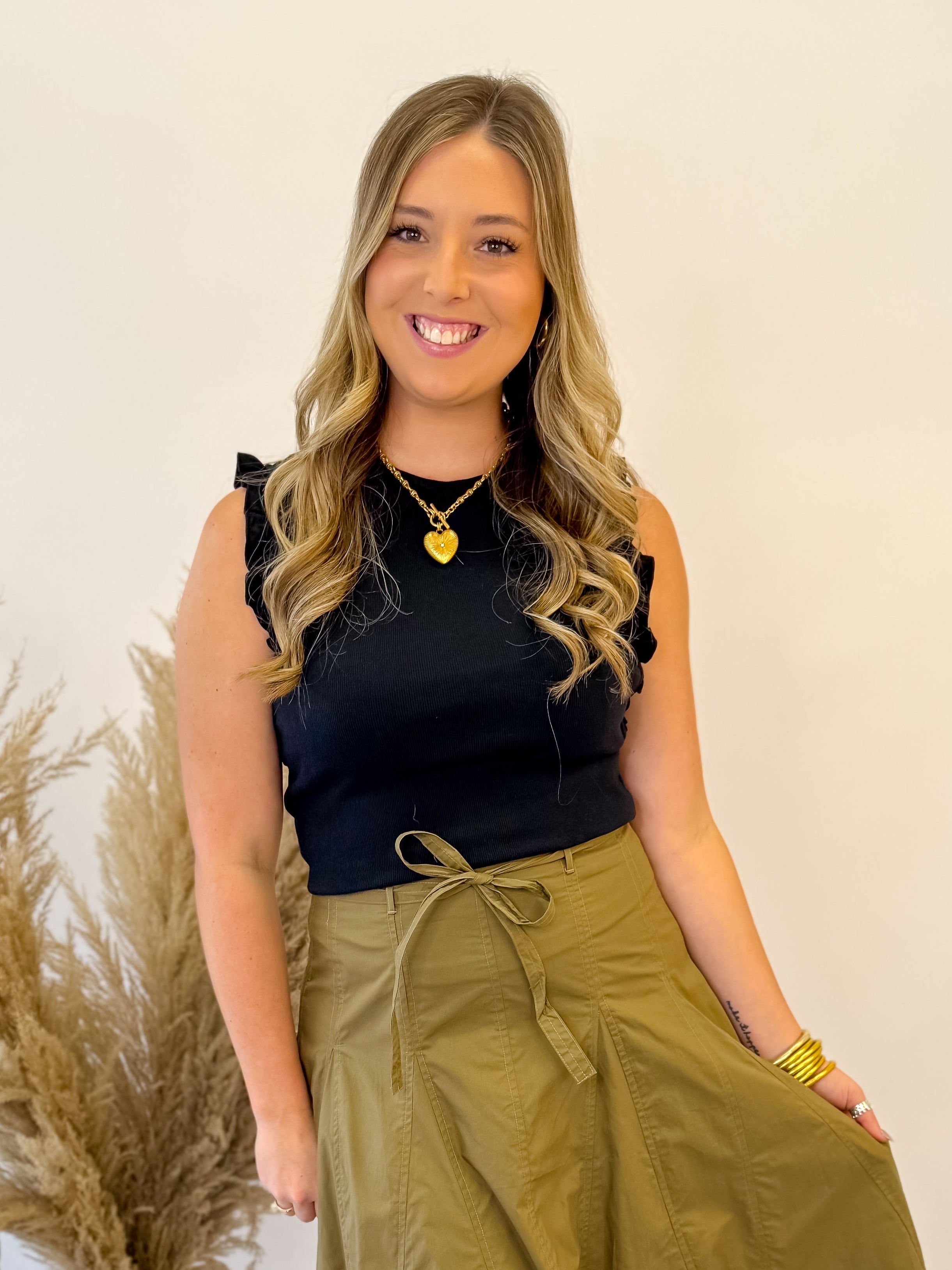 [Dear John] Bridgette Top- Jet Black