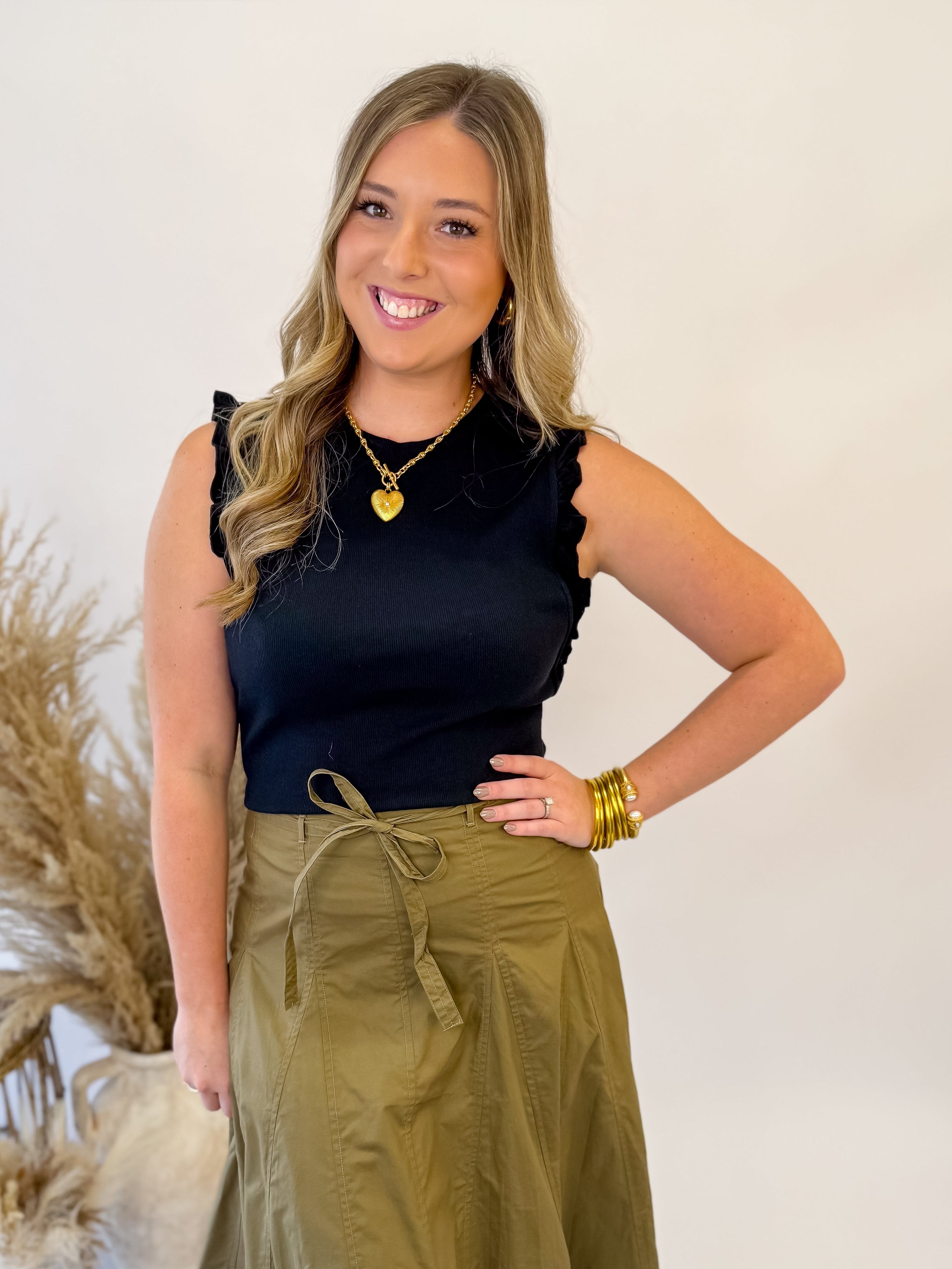 [Dear John] Bridgette Top- Jet Black