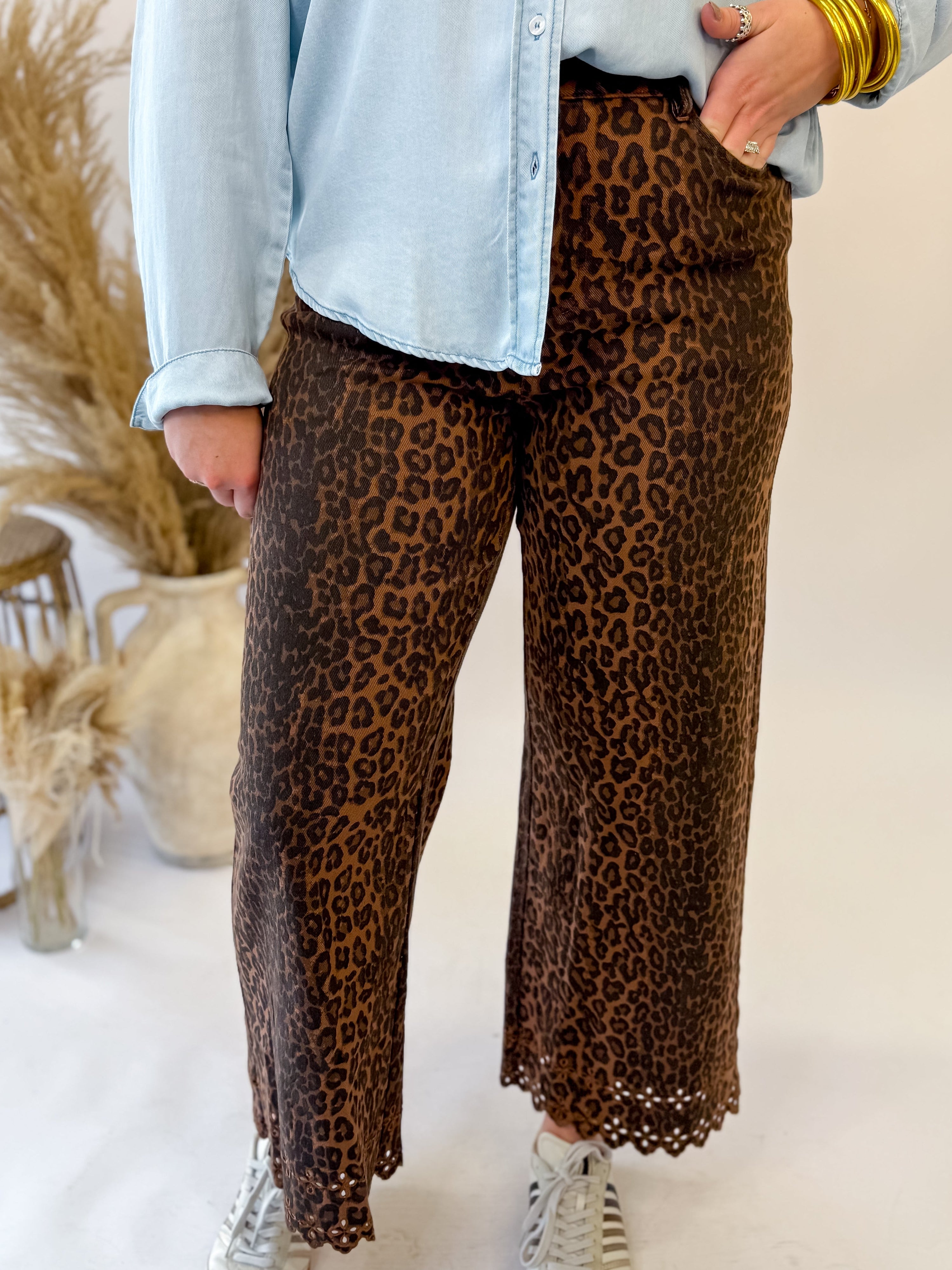 Wildflower Leopard Trousers