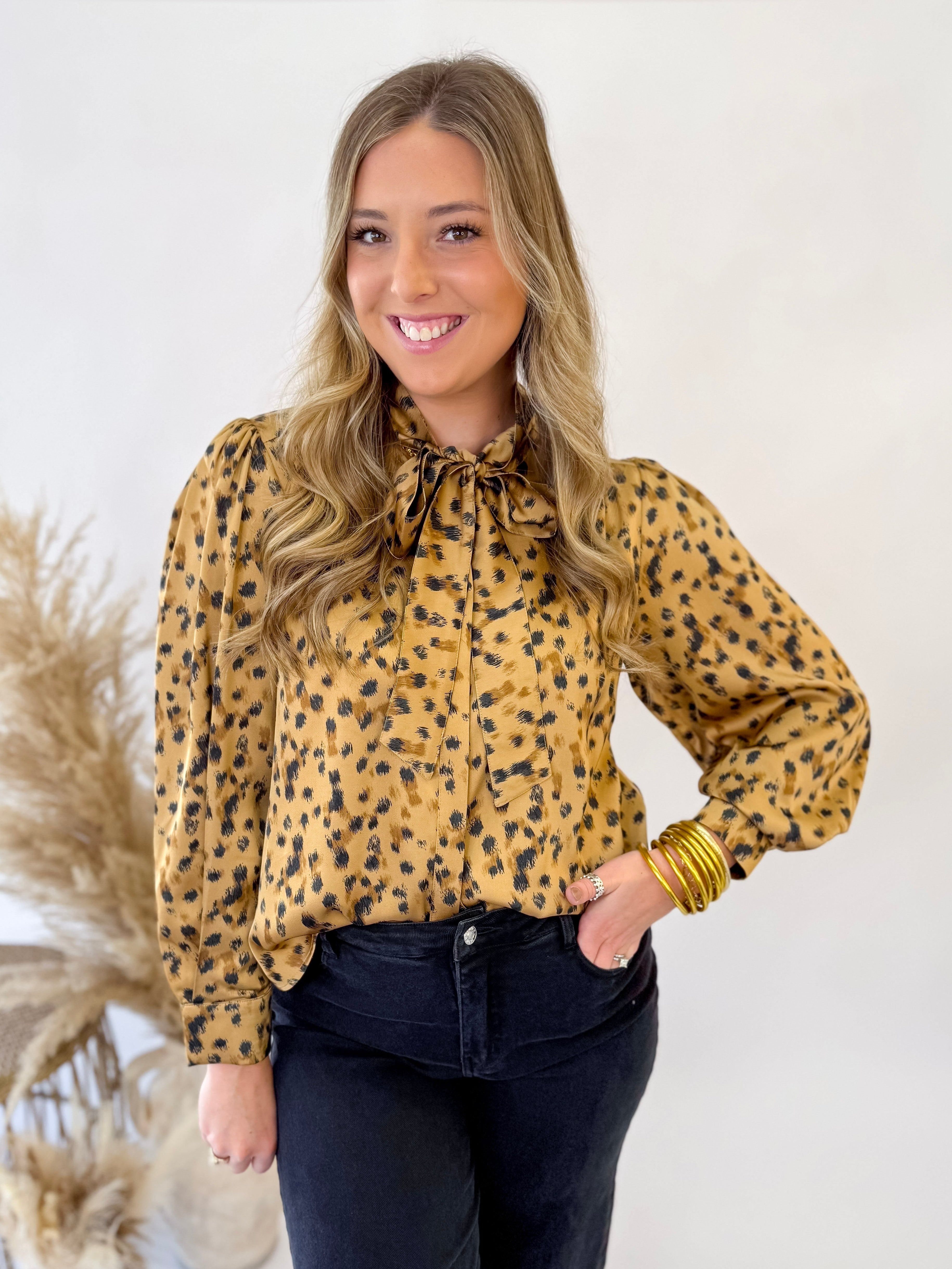 The Langely Leopard Blouse