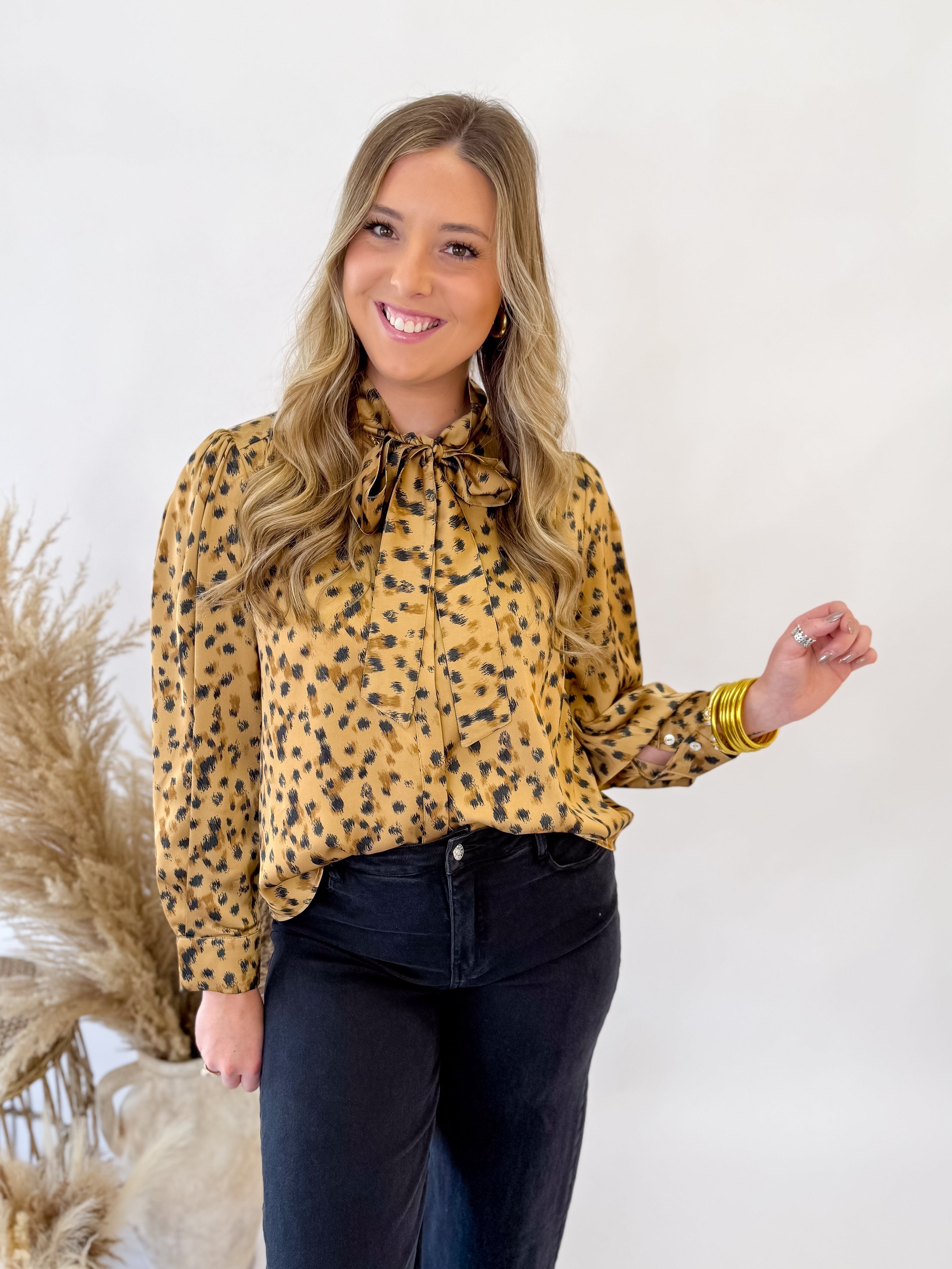 The Langely Leopard Blouse