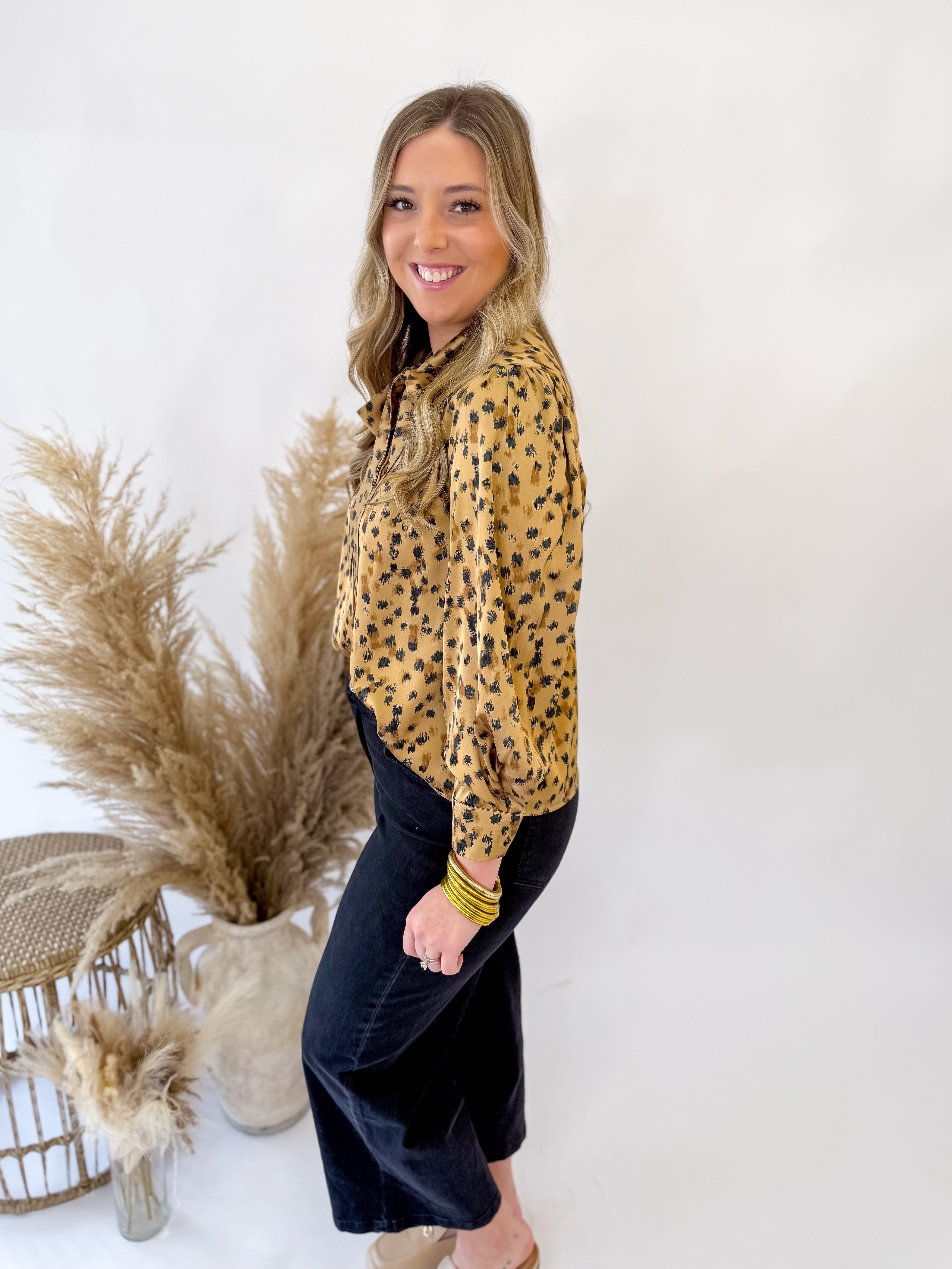 The Langely Leopard Blouse