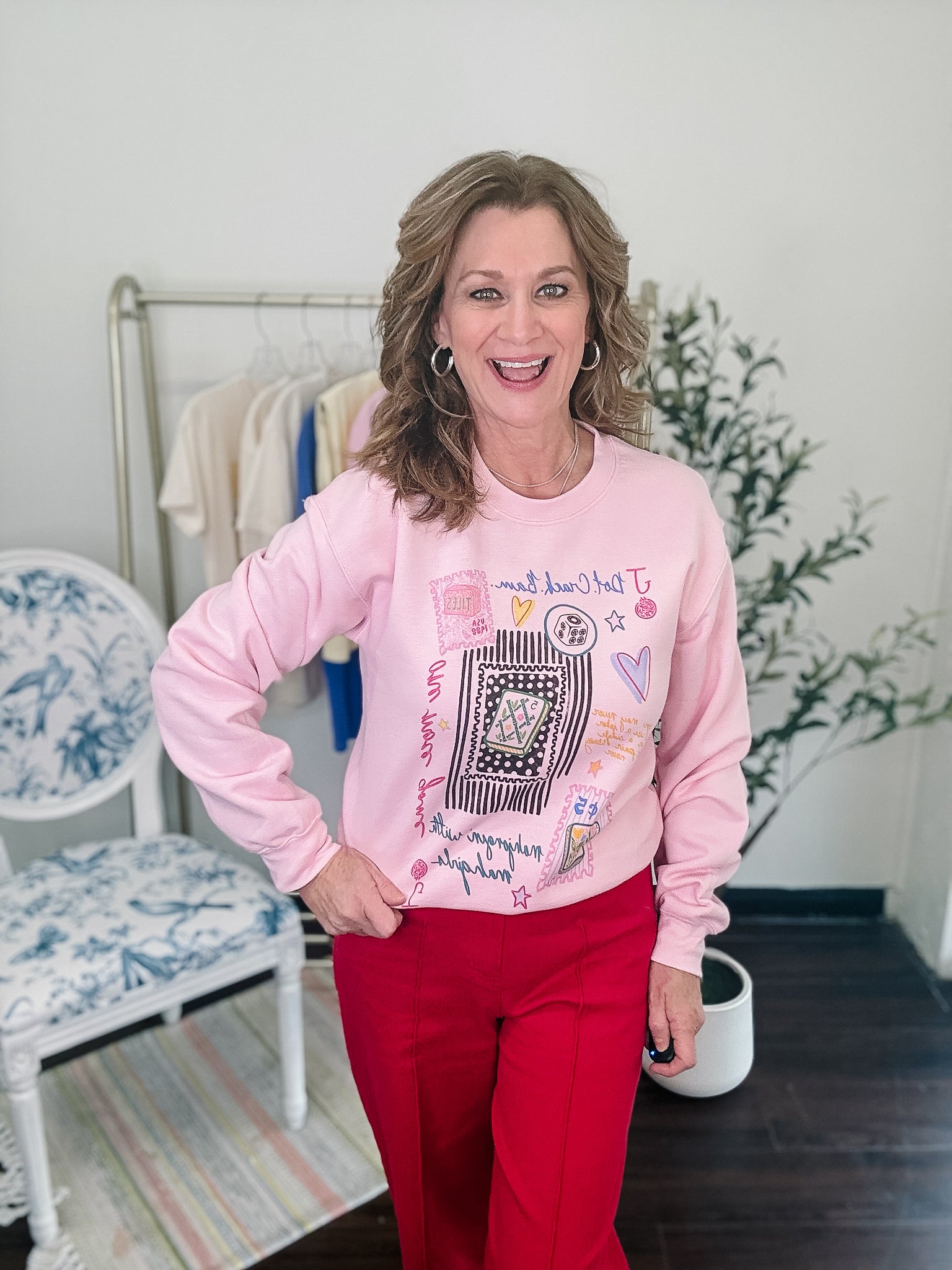 Mahjong Collage Sweatshirt