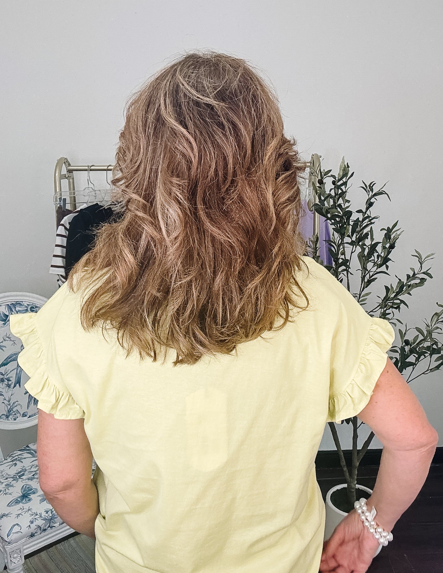 Feels So Good Ruffle Sleeve Tee - Neon Yellow