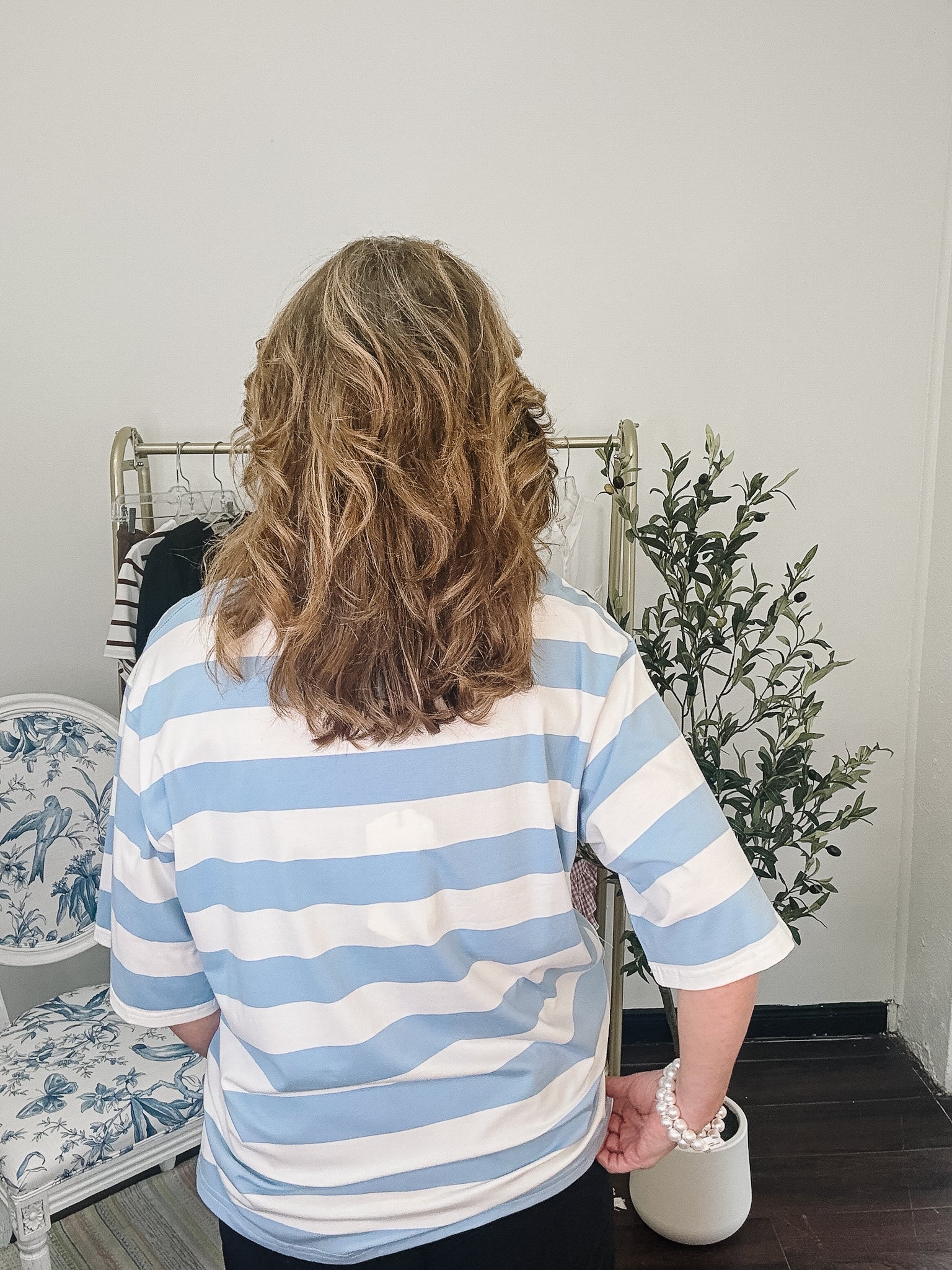 Big Stripe Tee - Blue