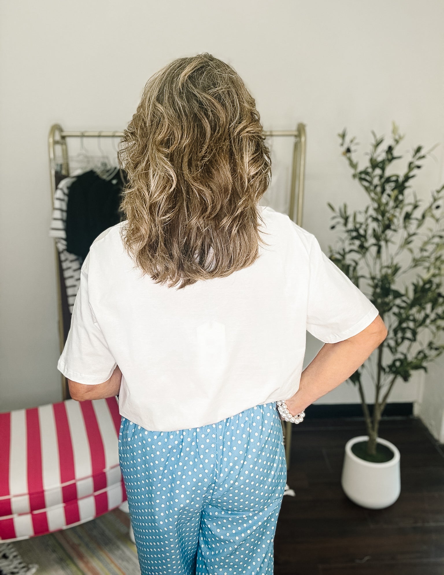 Shelling Fun Embroidered tee - Off White