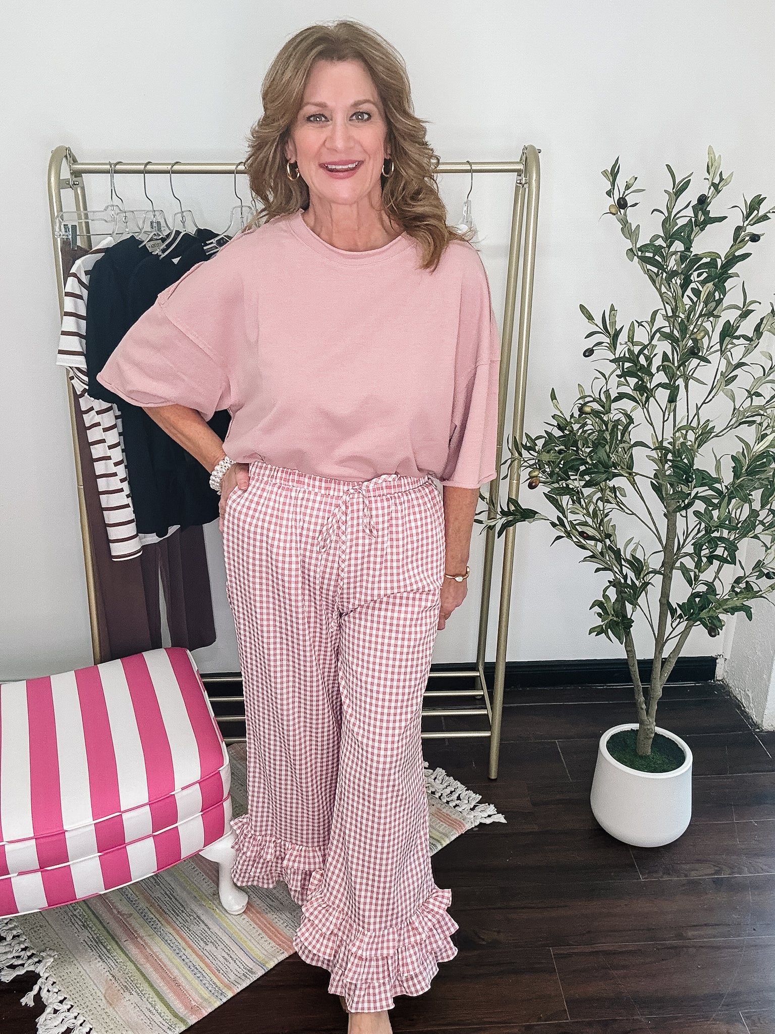 Make Me Blush Cut Edge Knit Top - Blush