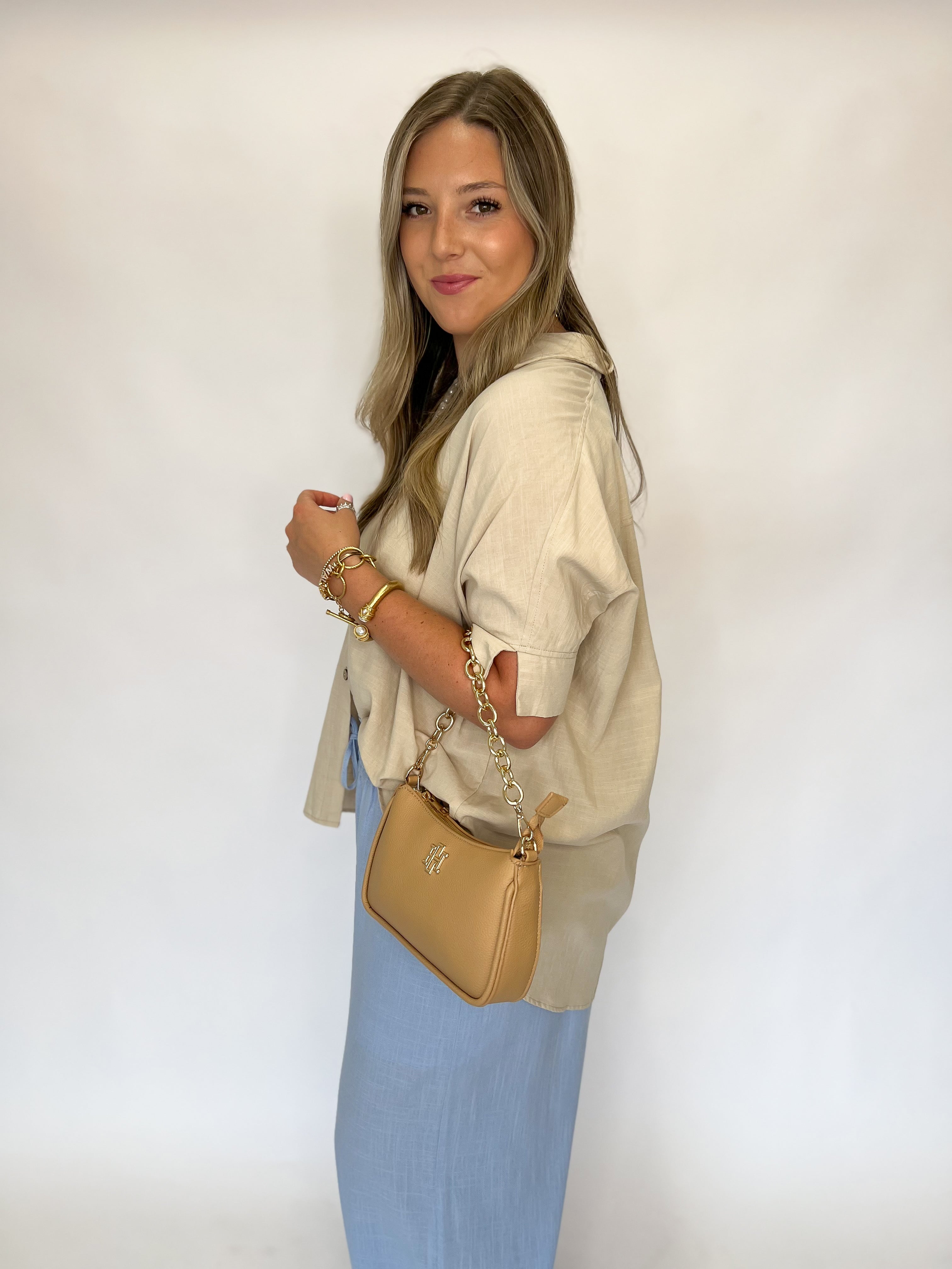 Tailored Touch Blouse - Natural