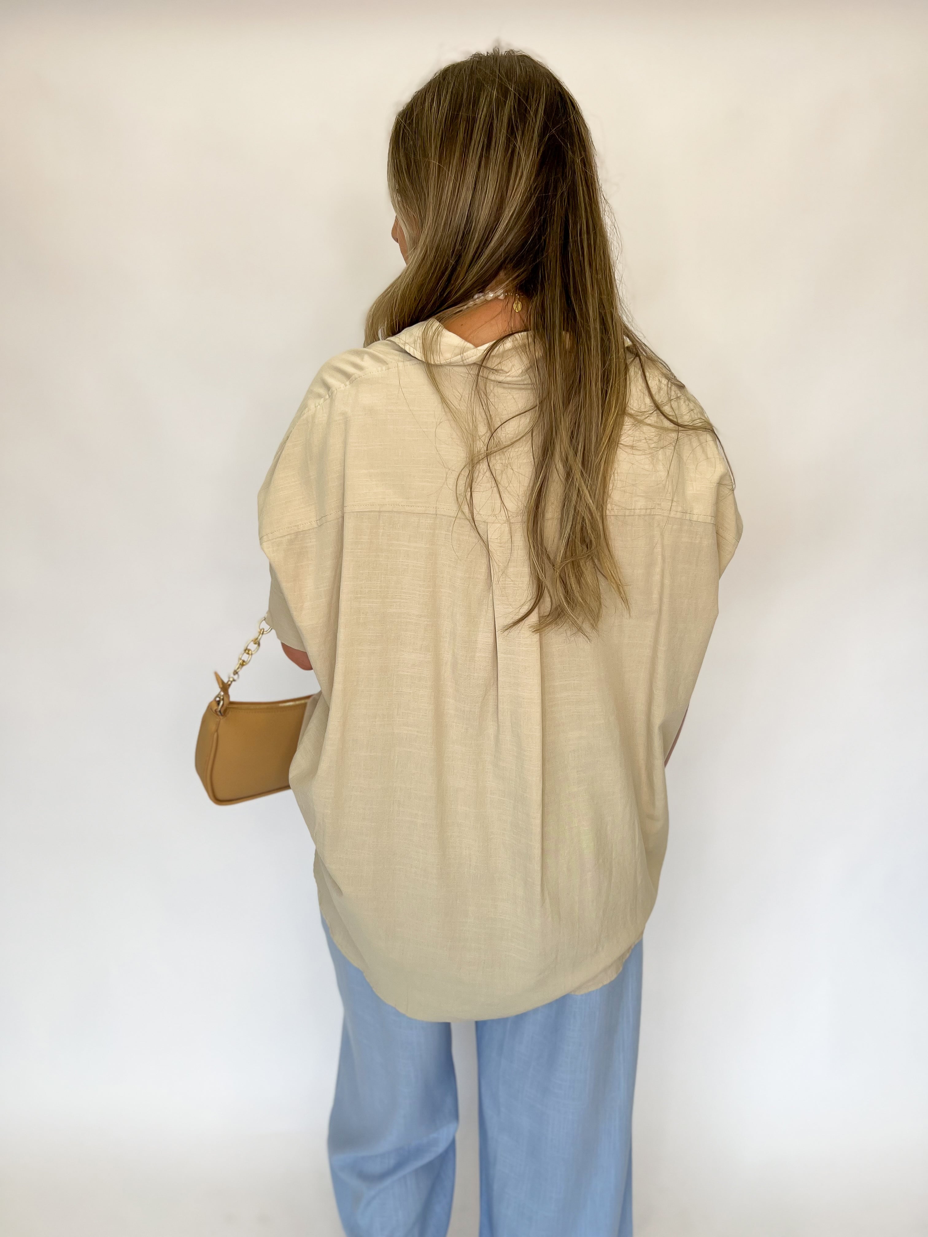 Tailored Touch Blouse - Natural