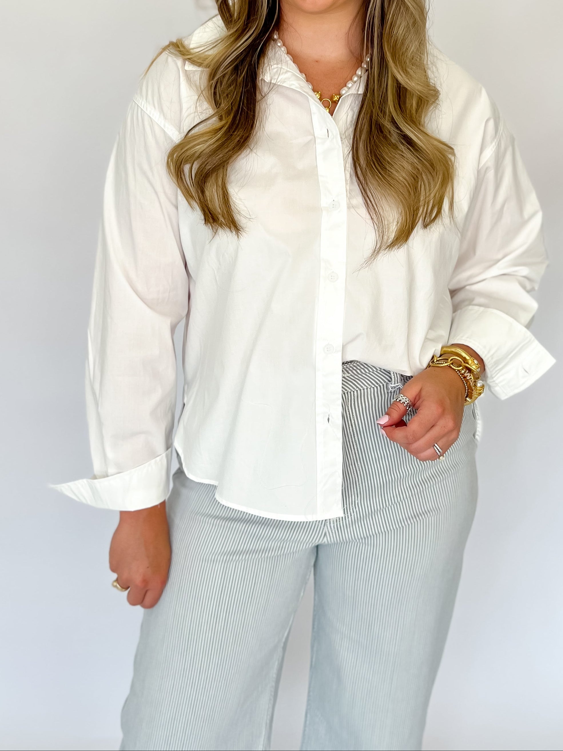 The Everyday Poplin Shirt - White