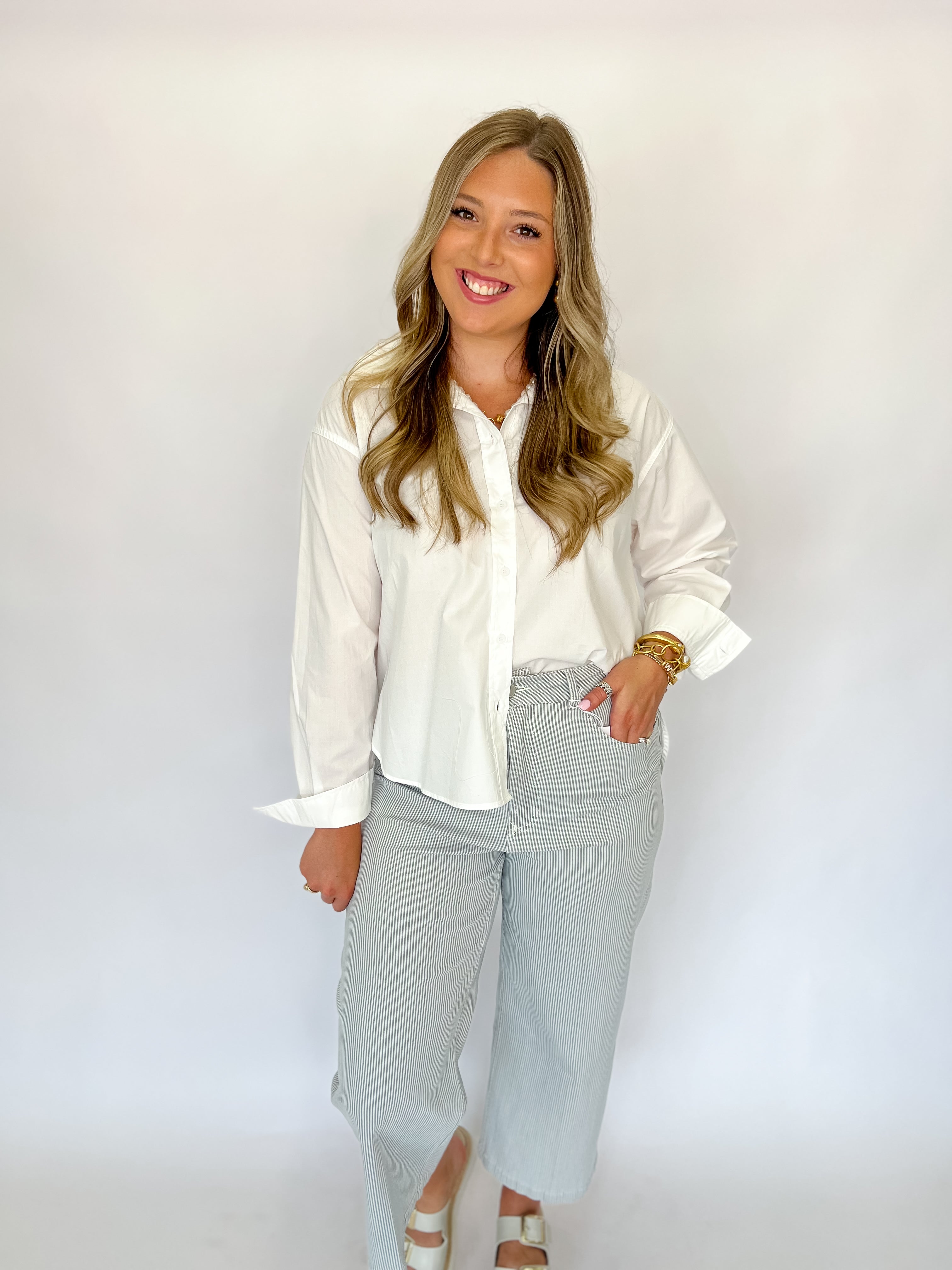 [Dear John] Audrey Wide Leg Jean - Railroad Grey