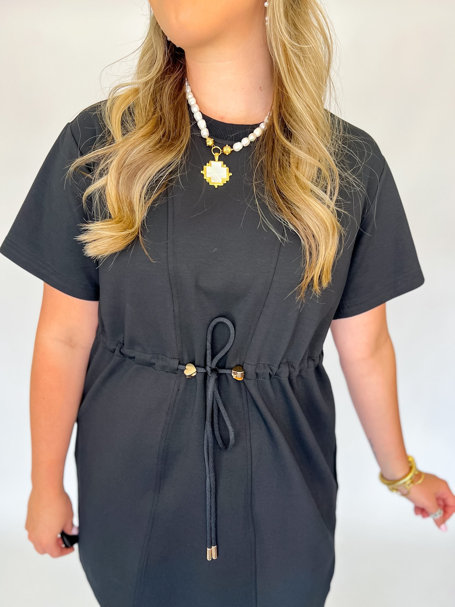 Love Interest Mini Dress-Black