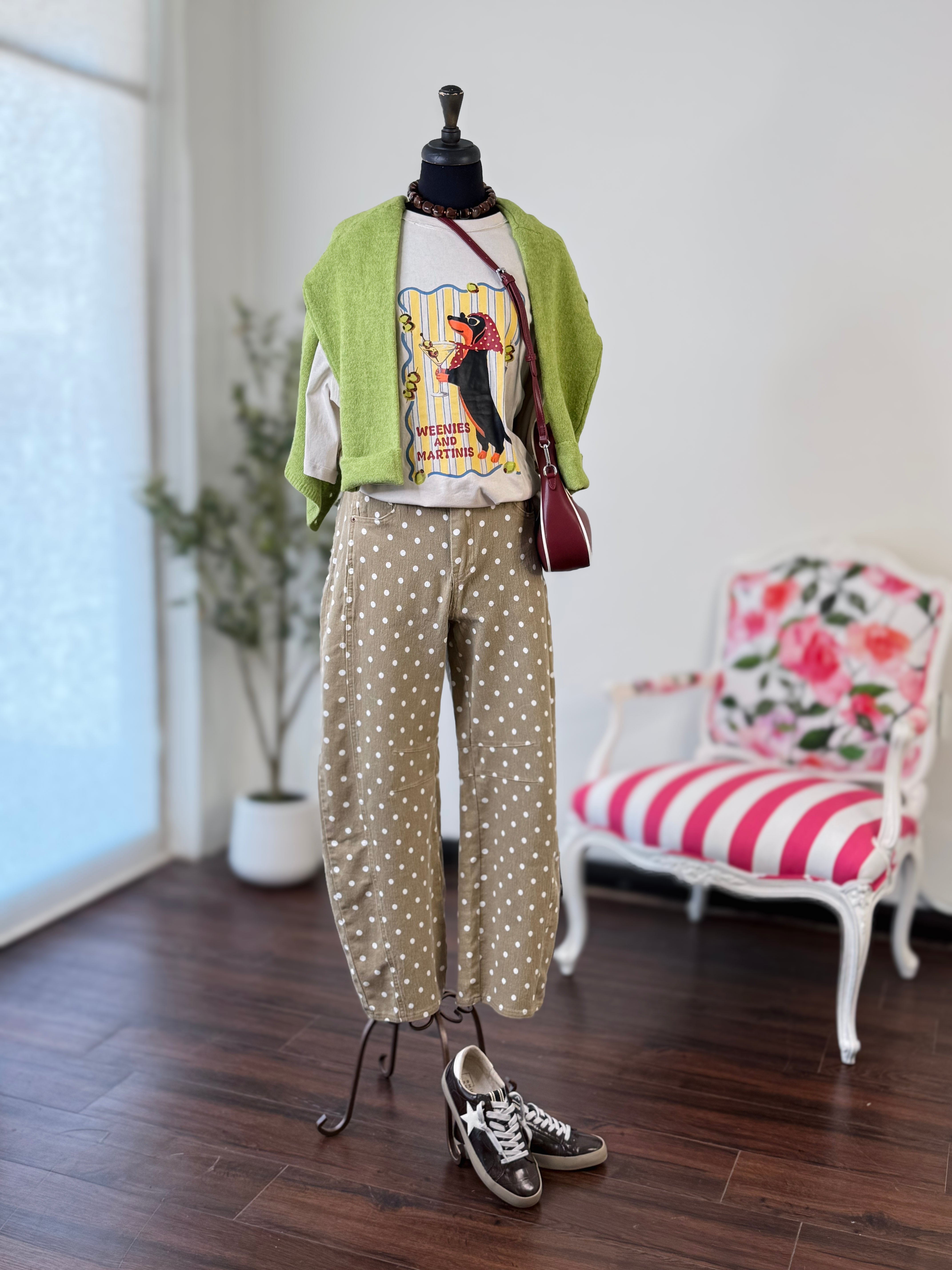 Weenies and Martinis Graphic Tee-Bone