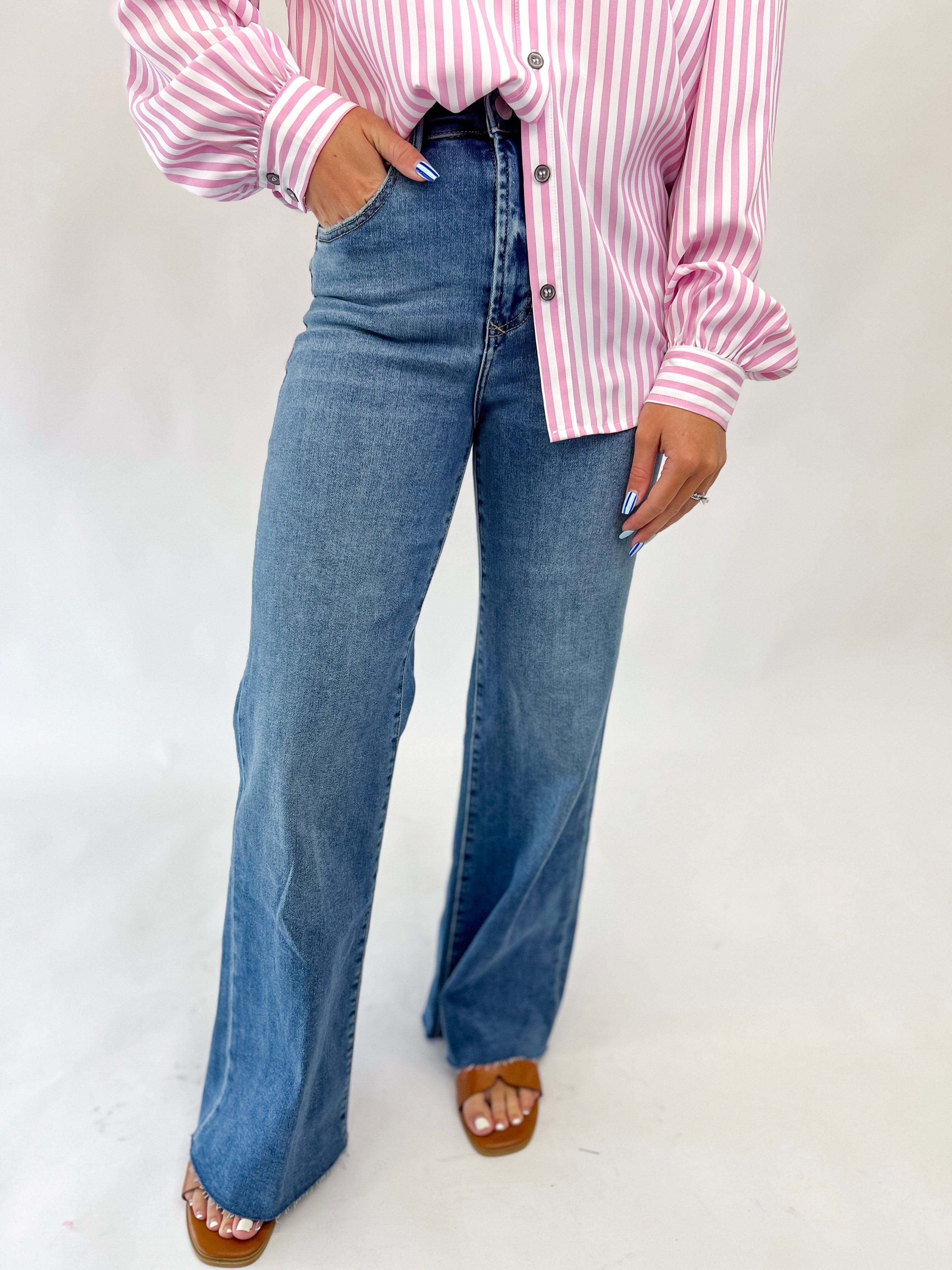 [Dear John] Fiona Wide Leg Jean- Natal