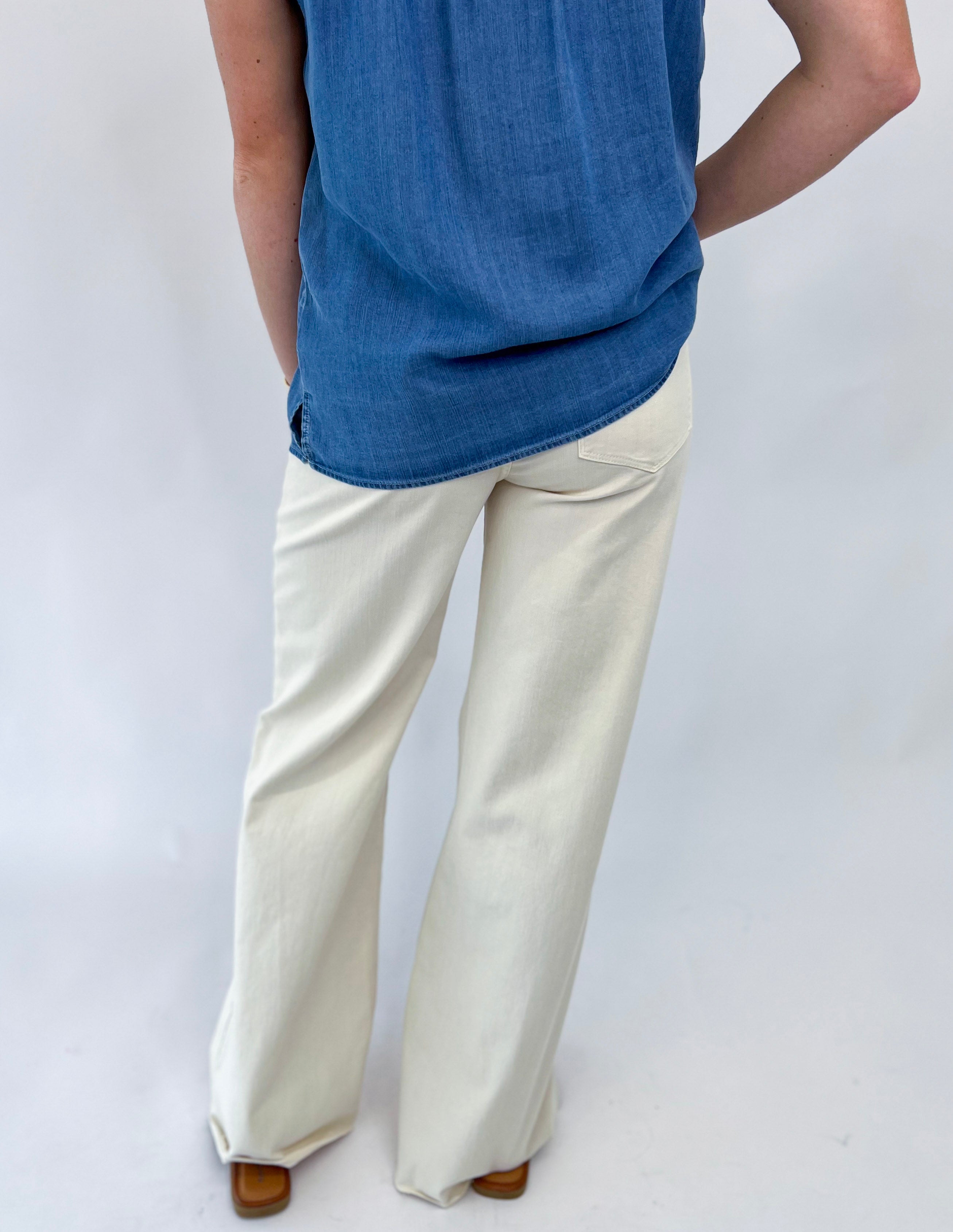 [Dear John] Fiona Wide Leg Jean- Wheat