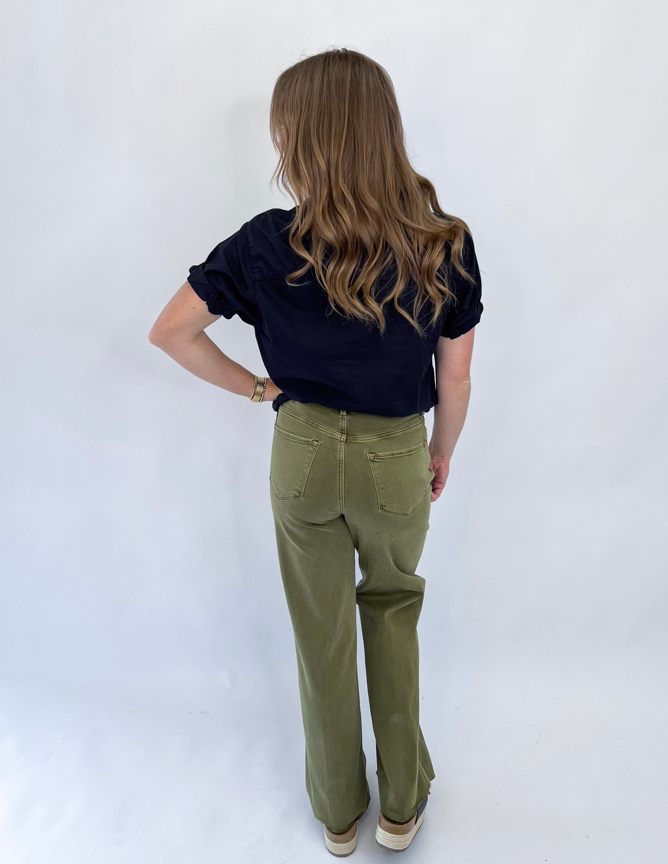 [Dear John] Benning Poplin Top- Black