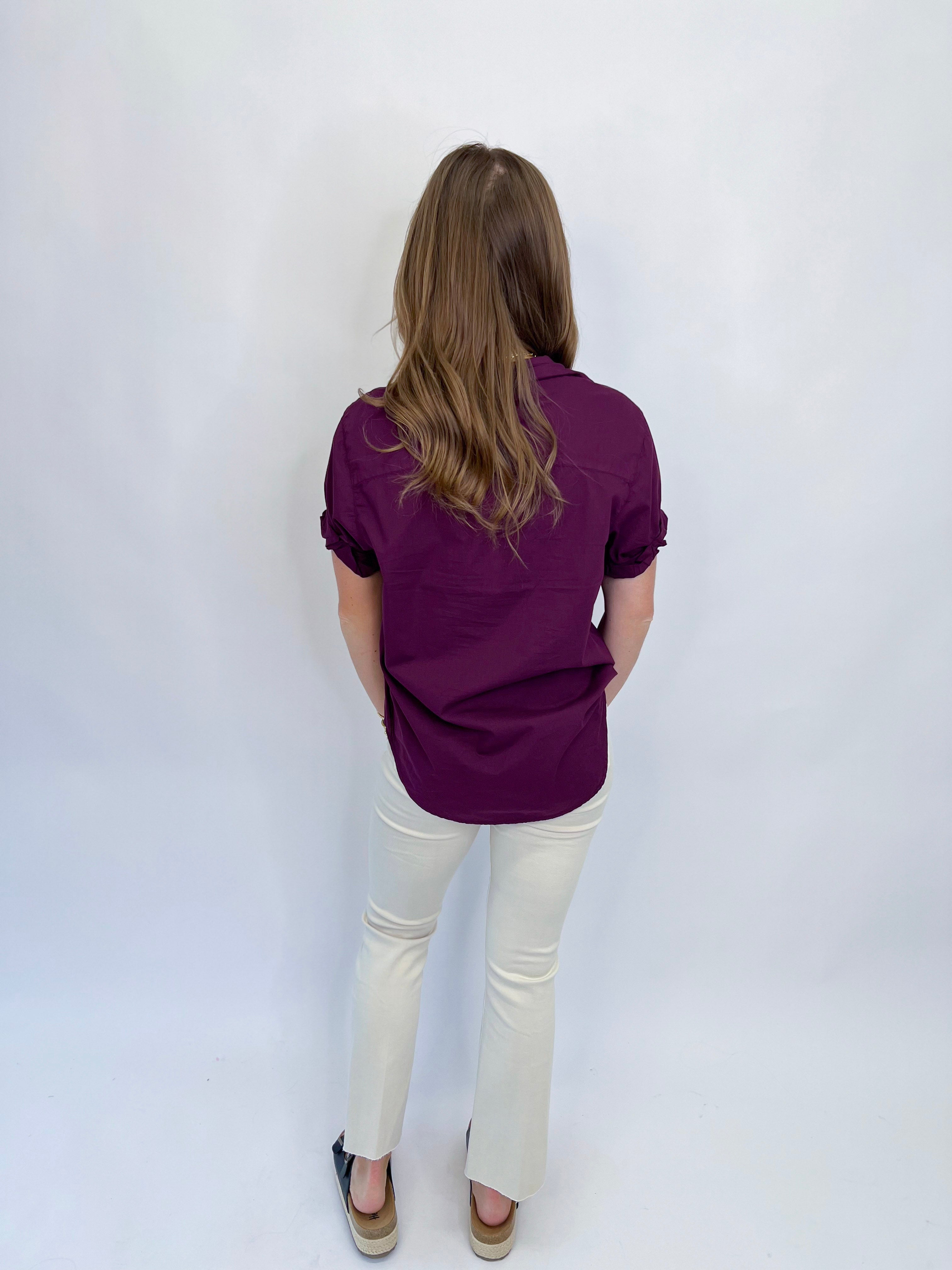 [Dear John] Benning Poplin Top- Fig