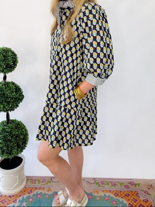 Marigold Navy Mini Dress