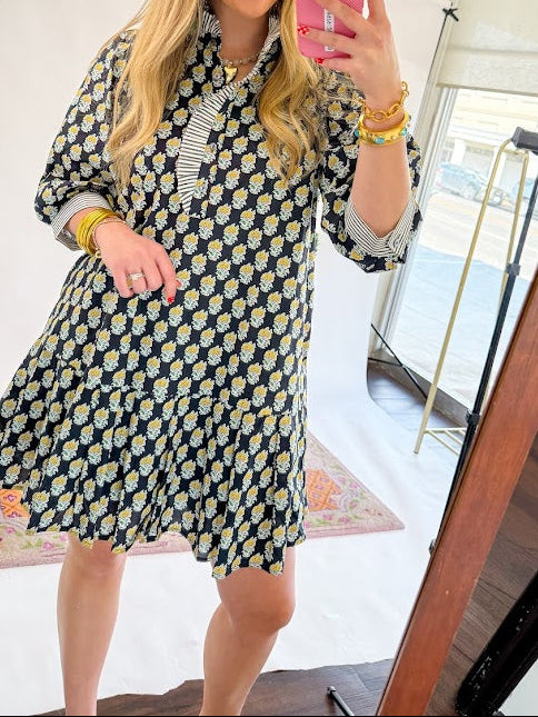 Marigold Navy Mini Dress