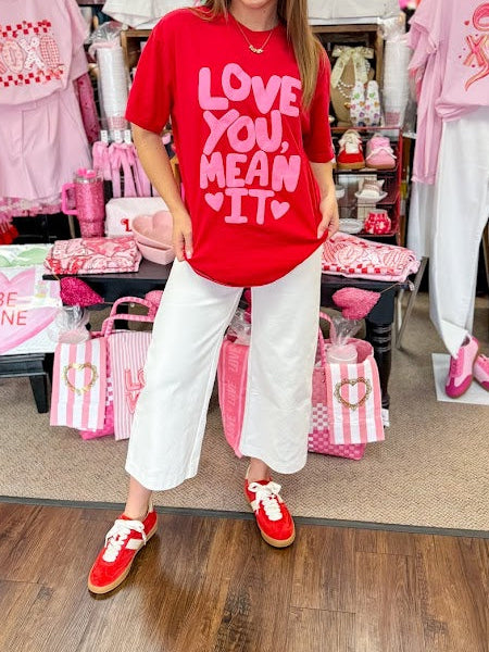 Love You Mean It Tee - Red