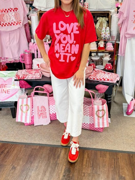 Love You Mean It Tee - Red