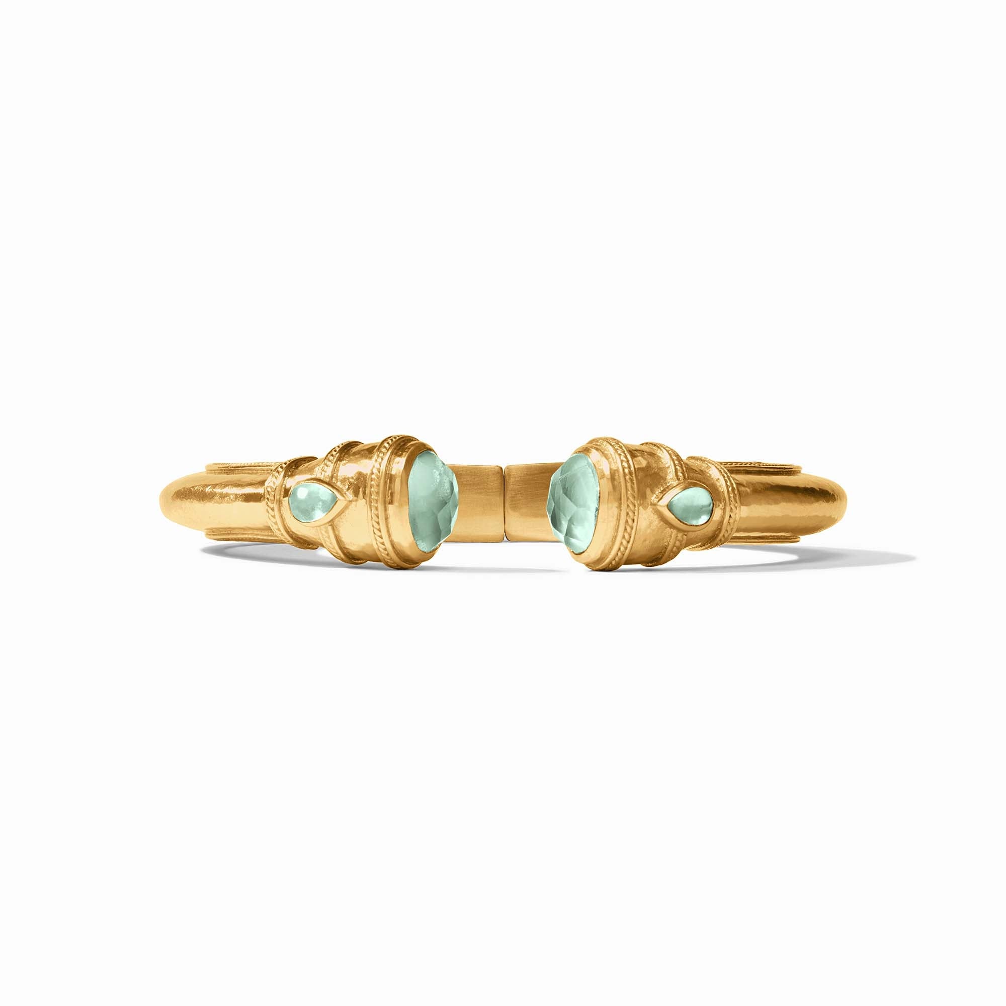 [Julie Vos] Cannes Demi Cuff - Iridescent Aquamarine Blue - OS