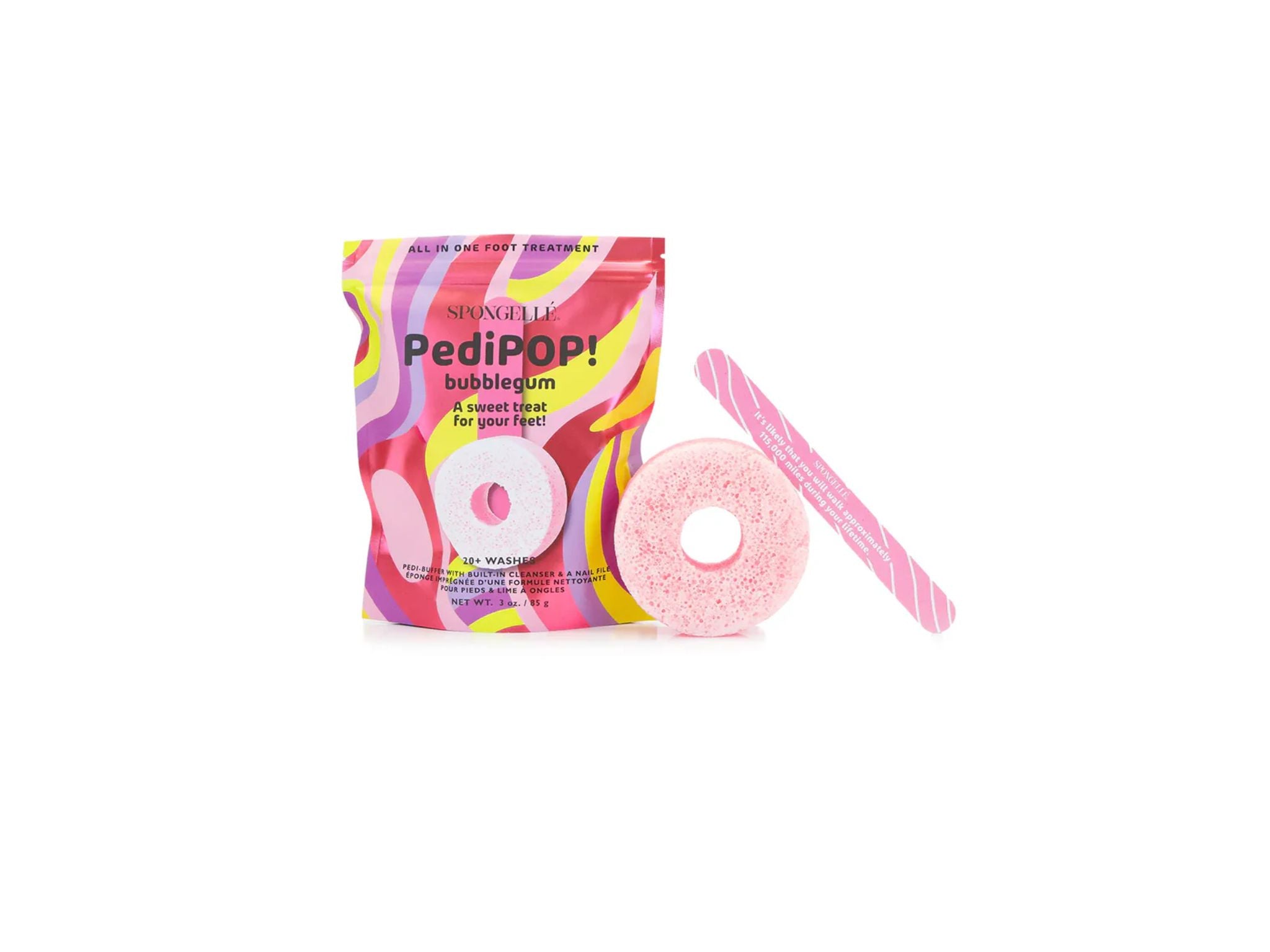 Pedi Pop Pedi Buffer & Nail File - Bubblegum