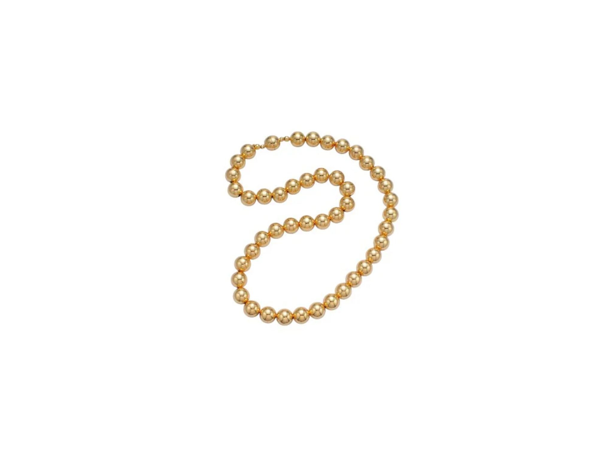 Gold Beaded Magnetic Necklace