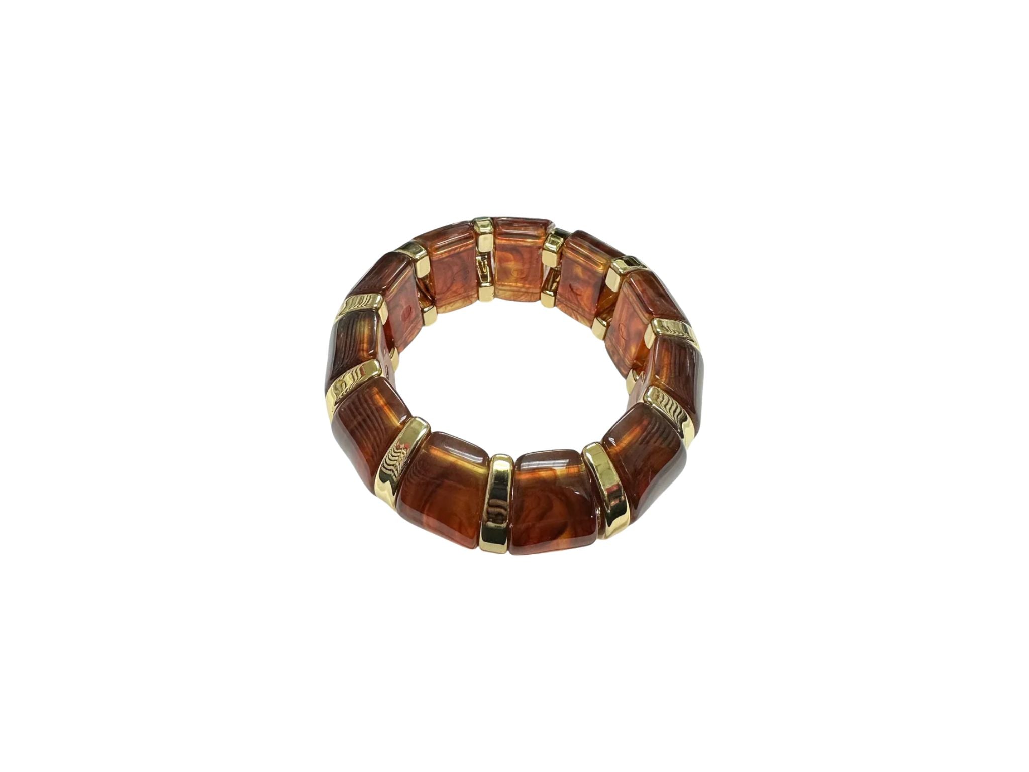 Marble Brown Stretch Bangle