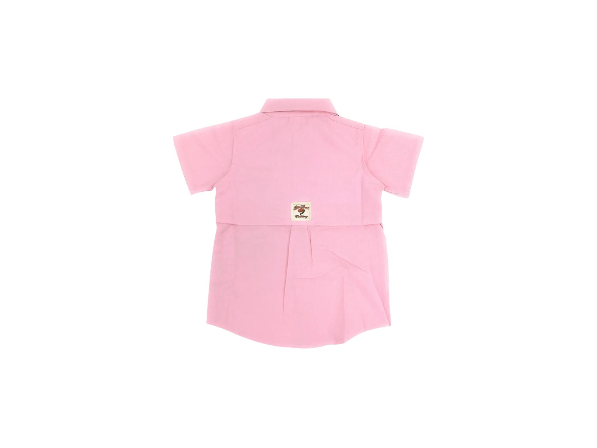 Bull Red Youth Fishing Shirt-Pink