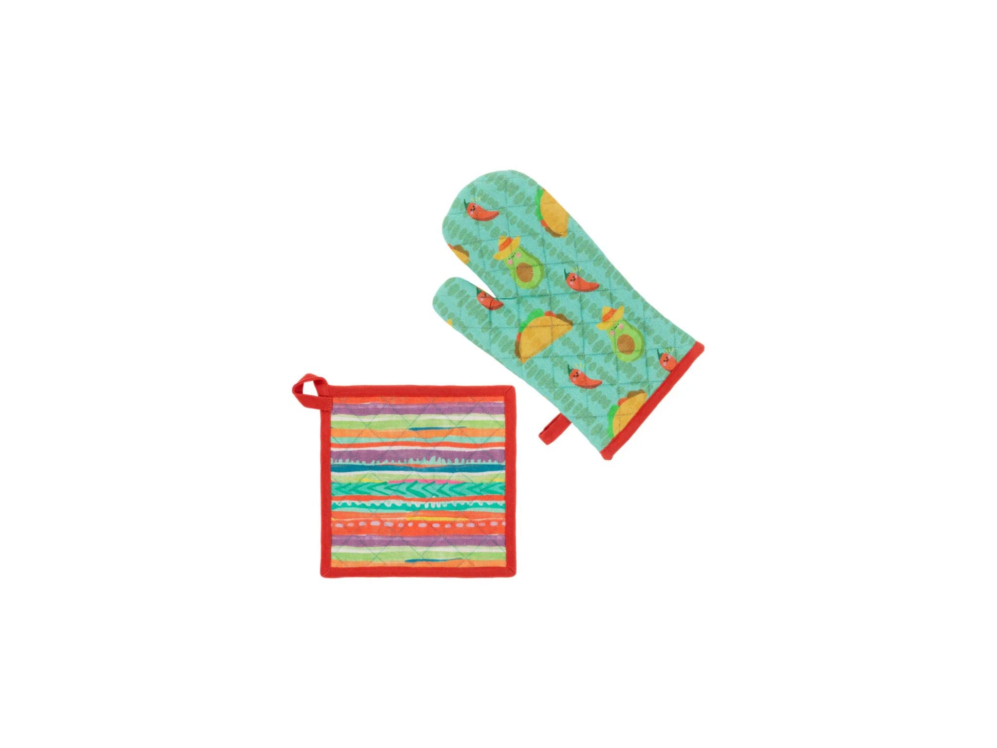 Fiesta Oven Mitt / Pot Holder Set