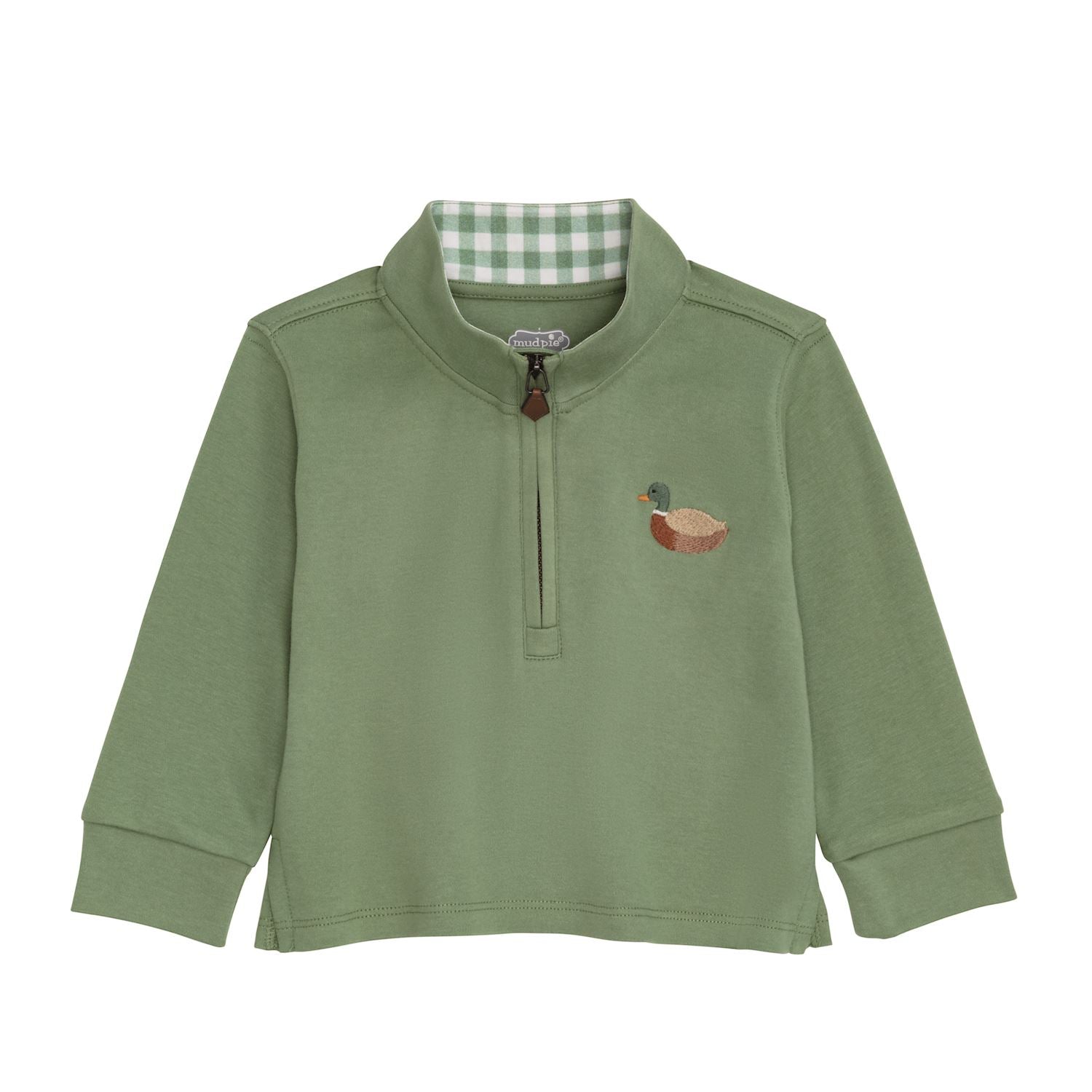[Mud Pie] Mallard Quarter Zip Up L - 4T/5T