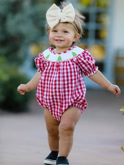Christmas Tree Girls Romper