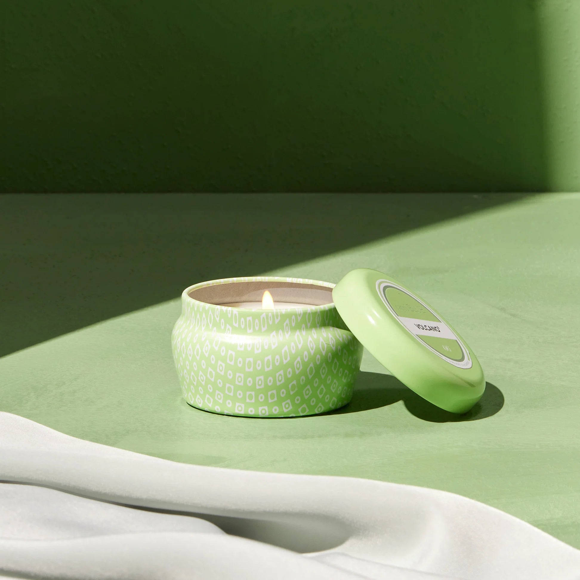 [Capri Blue] Vocano Iced Matcha Printed Travel Mini Tin Candle