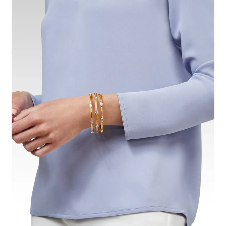 [Julie Vos] Monaco Bangle Cubic Zirconia-Small