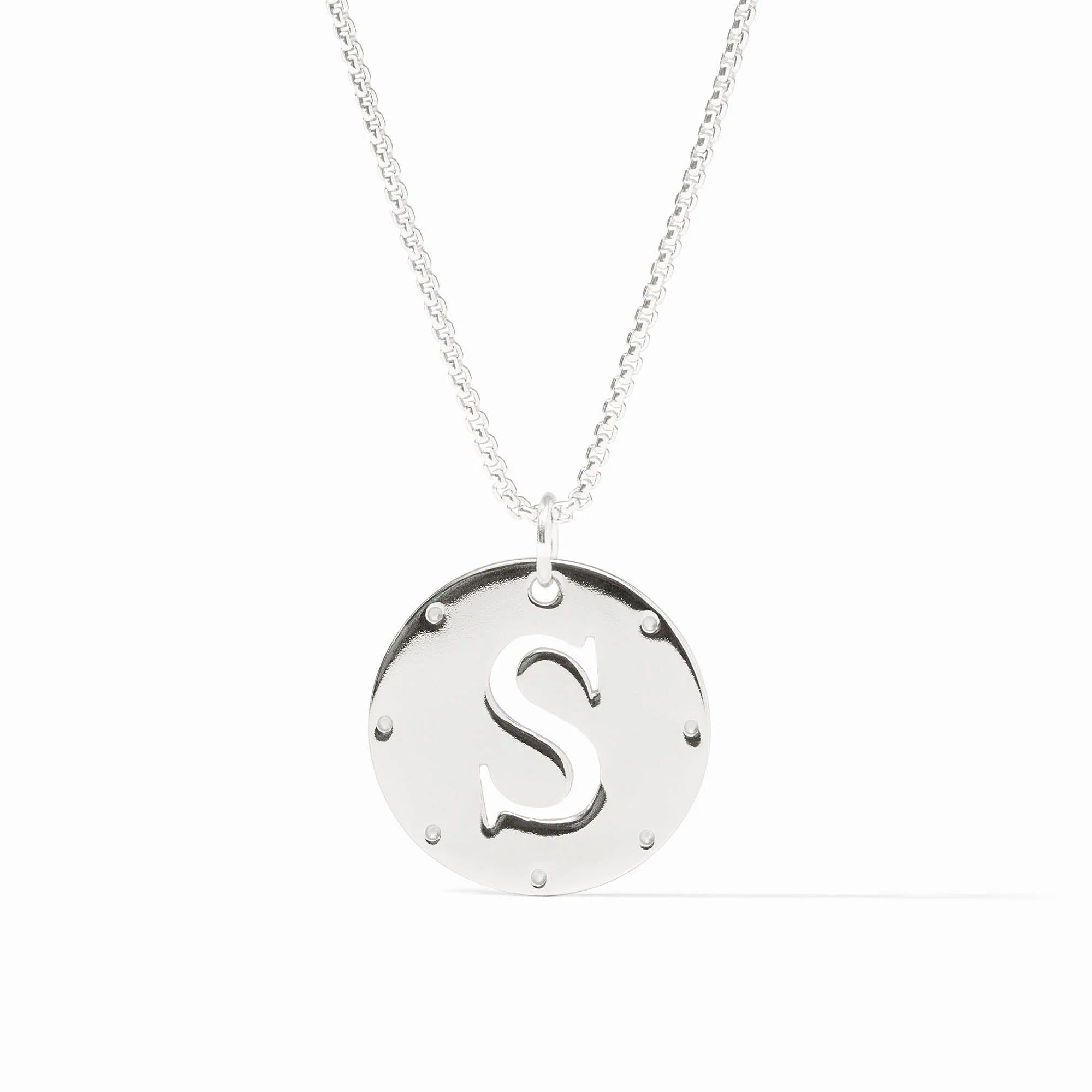 [Julie Vos] Monogram Pendant- S- Silver OS