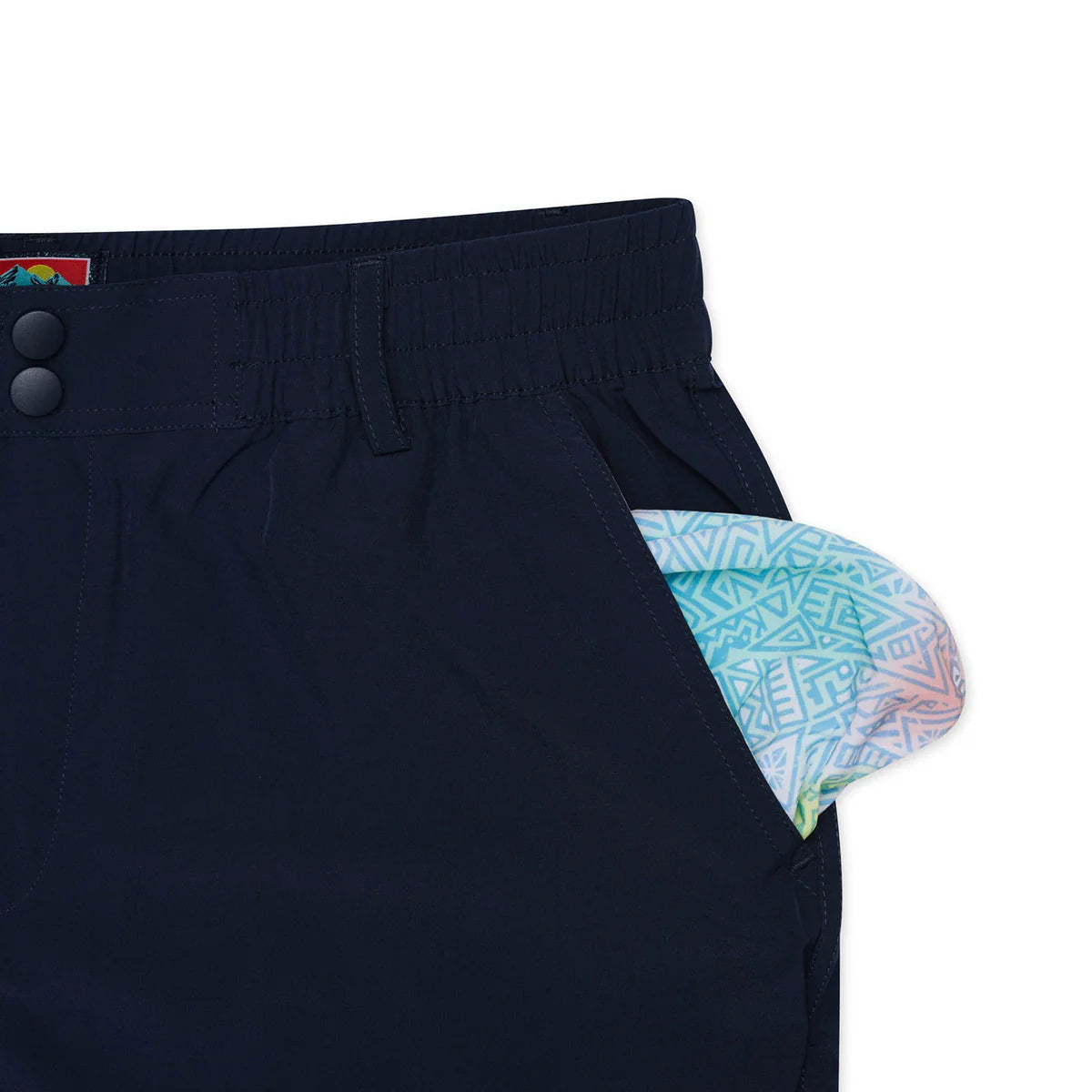 EVERYDAY SHORT-DEEP WATER NAVY MAYAN POCKET