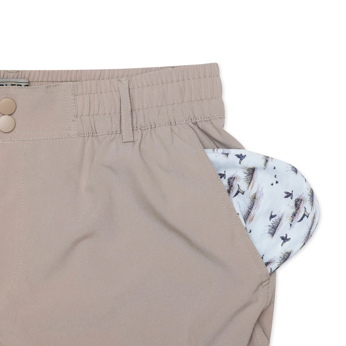 EVERYDAY SHORT-COBBLESTONE KHAKI DUCK HUNT POCKET