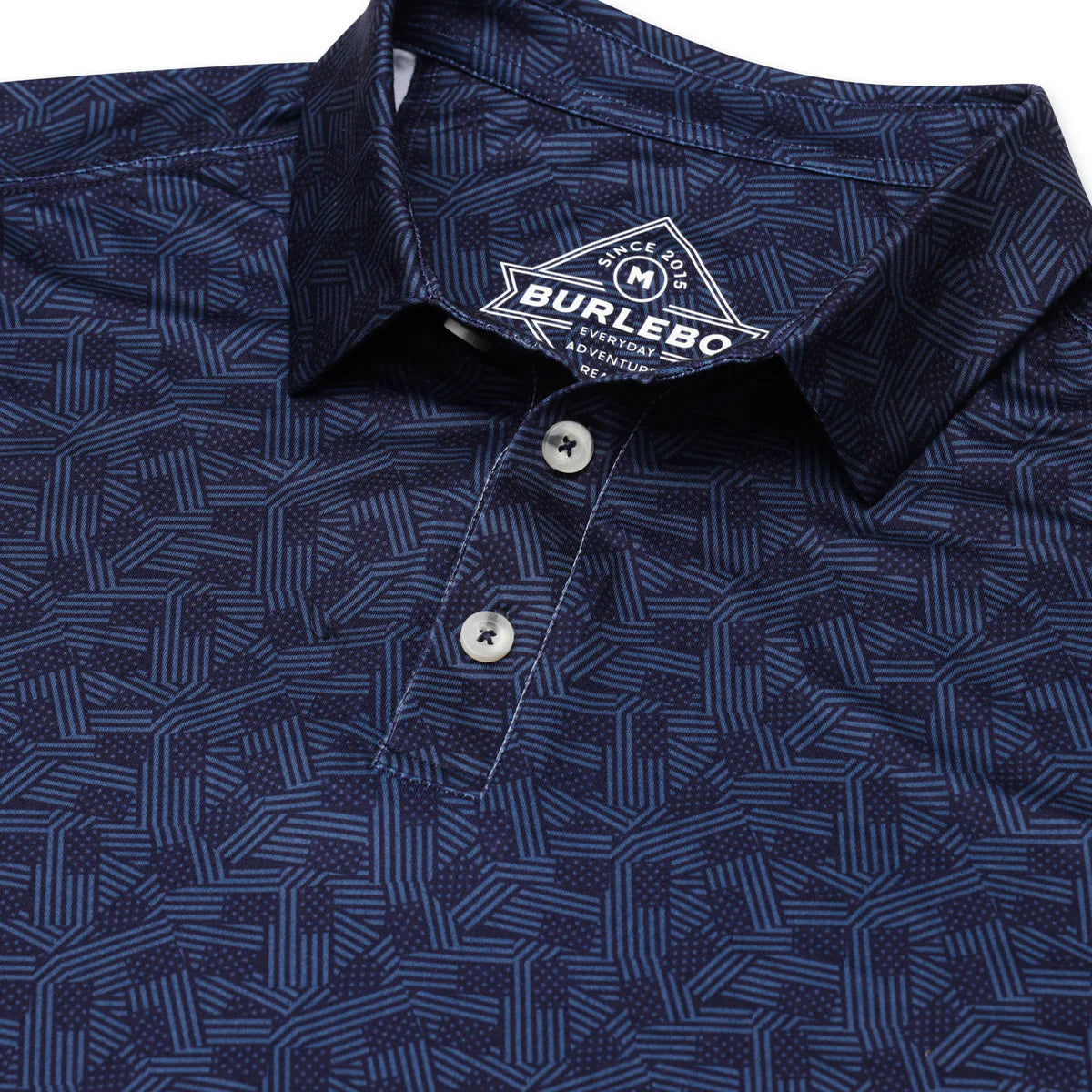 STARS AND STRIPES PERFORMANCE POLO-NAVY
