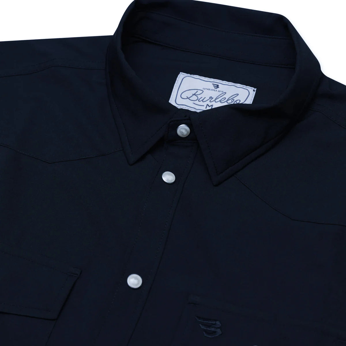 [Burlebo]Performance Western Shirt - Navy